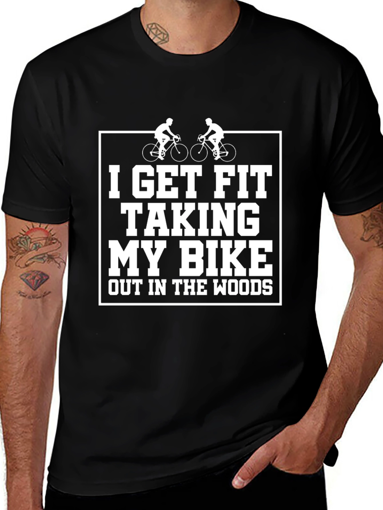 Variant 27 of I Get Fit Bike T-Shirt - Cycling Lover Tee
