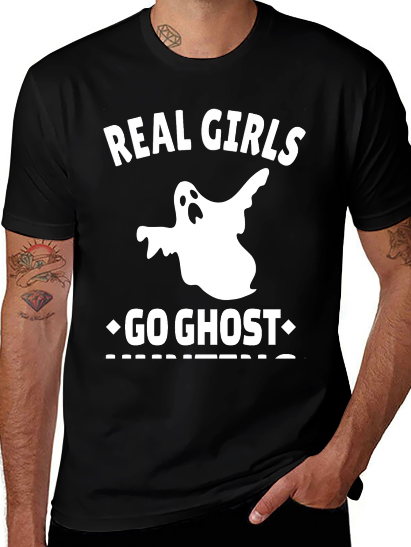 Variant 2 of Real Girls Go Ghost Hunting T-Shirt