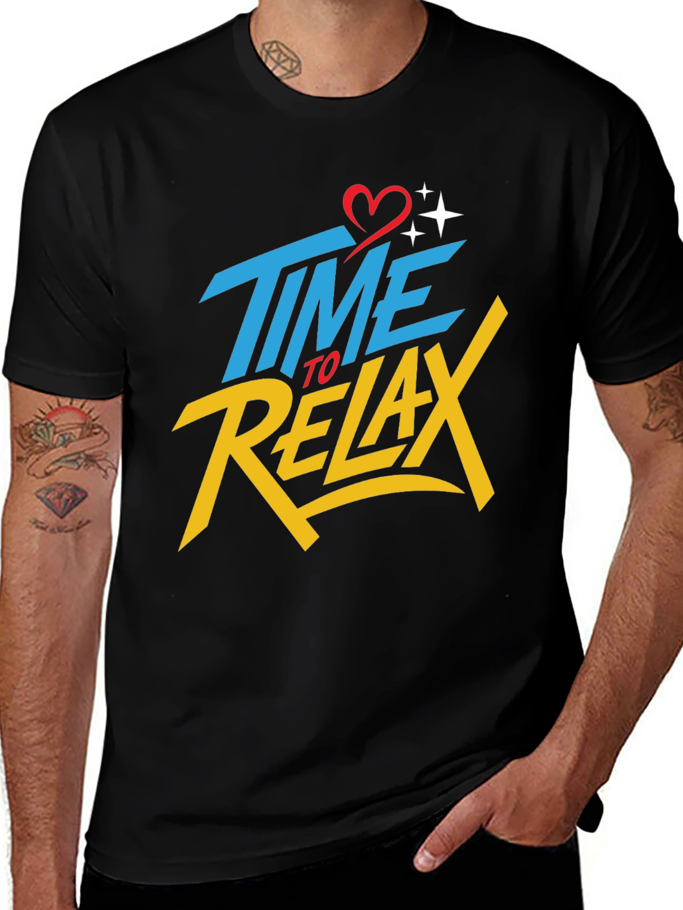Variant 7 of Time to Relax Graphic Tee - Stylish Casual Wear
