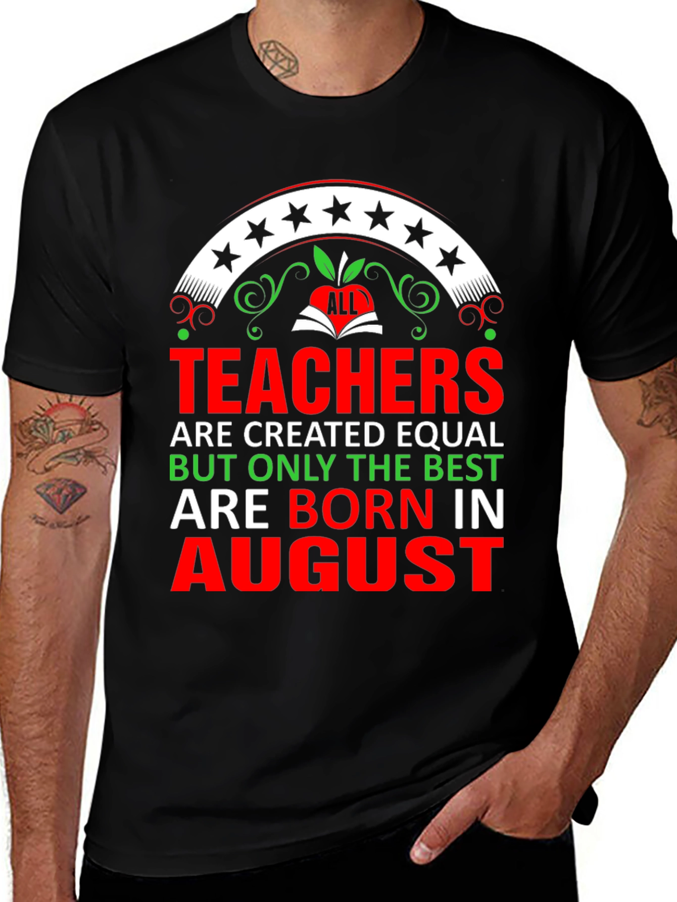 Variant 9 of Best Teachers Born in August T-Shirt
