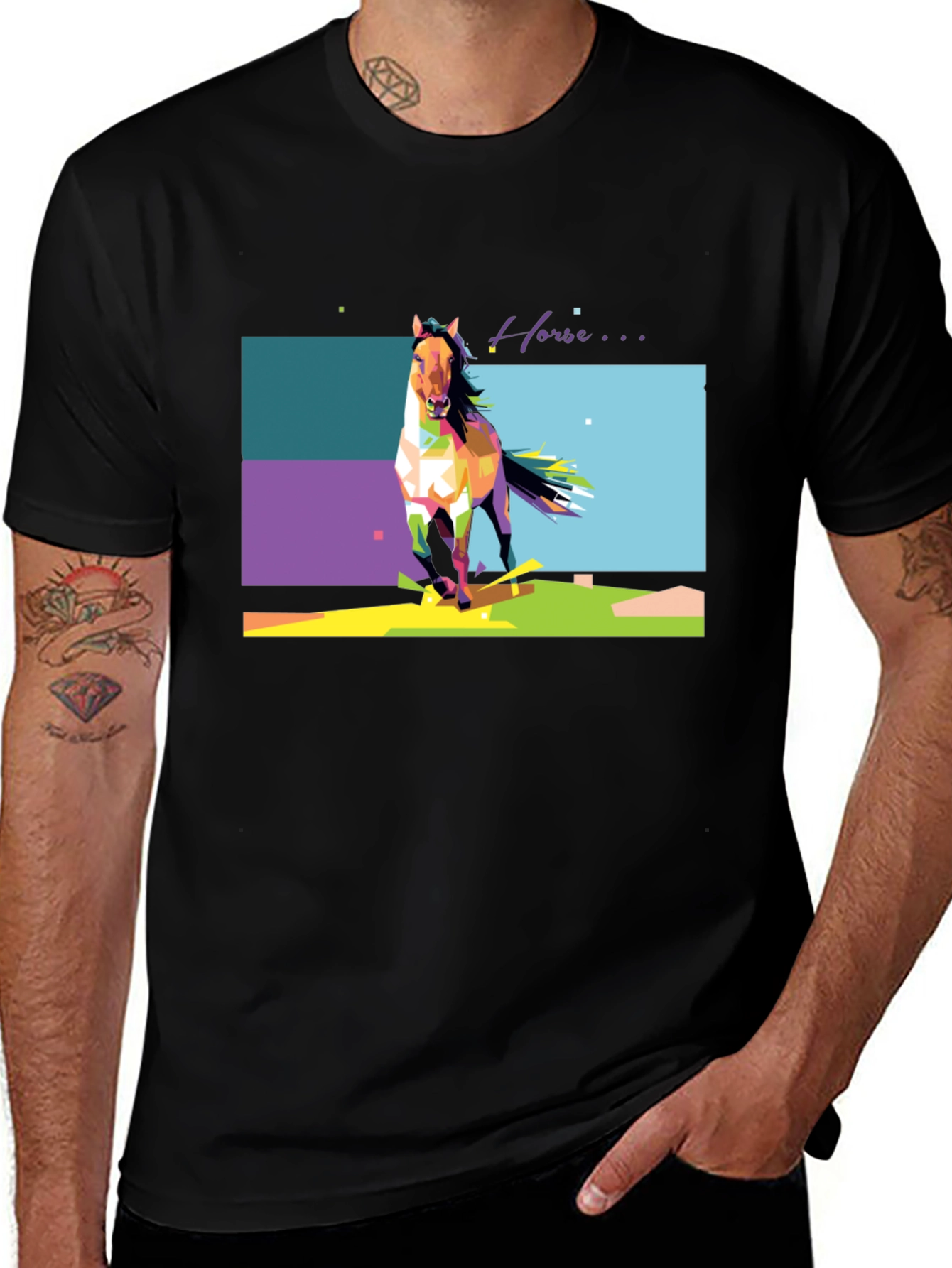 Variant 4 of Horse Graphic Tee - Stylish Unisex Shirt