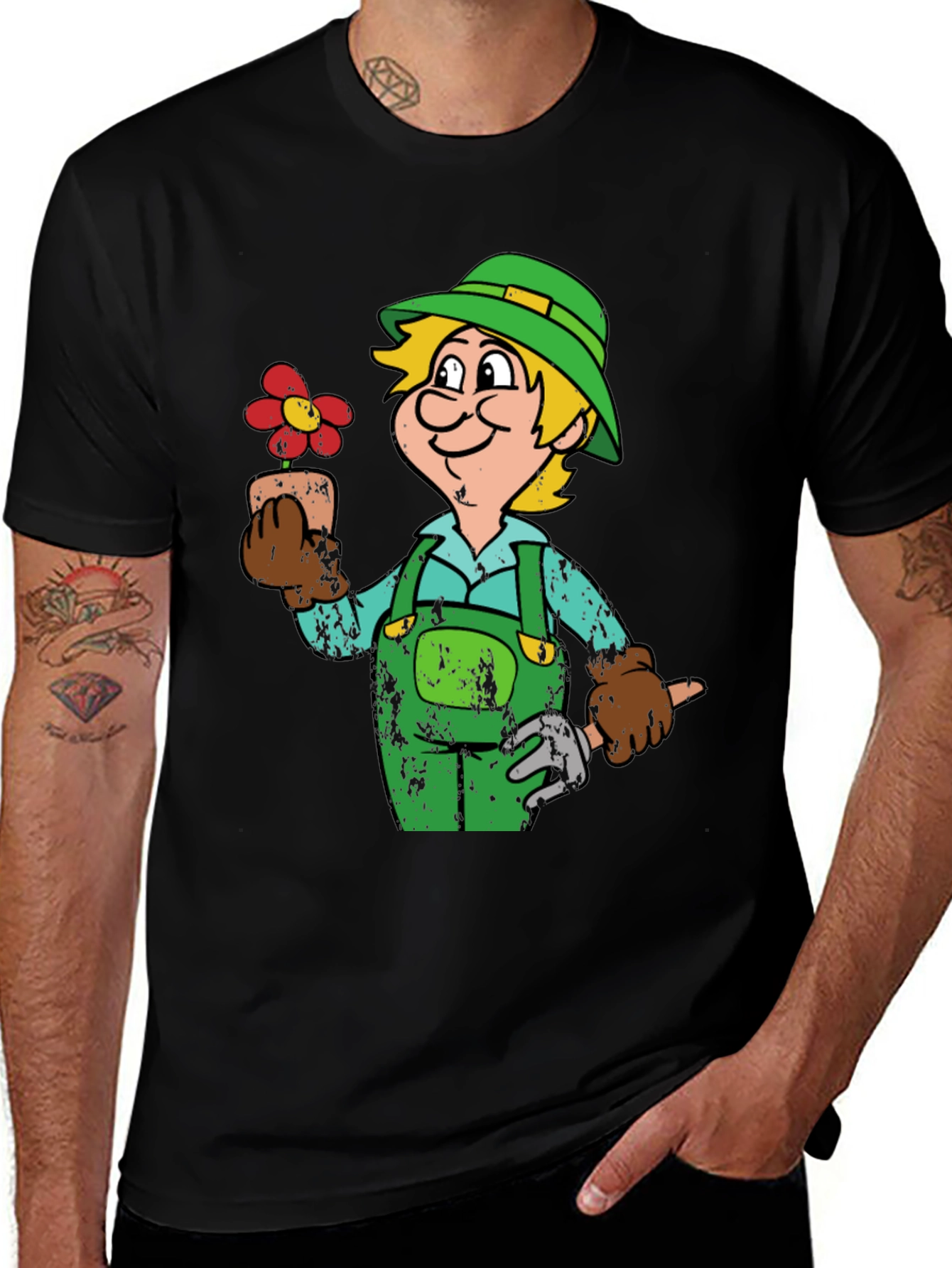 Variant 26 of Gardener Cartoon Graphic T-Shirt