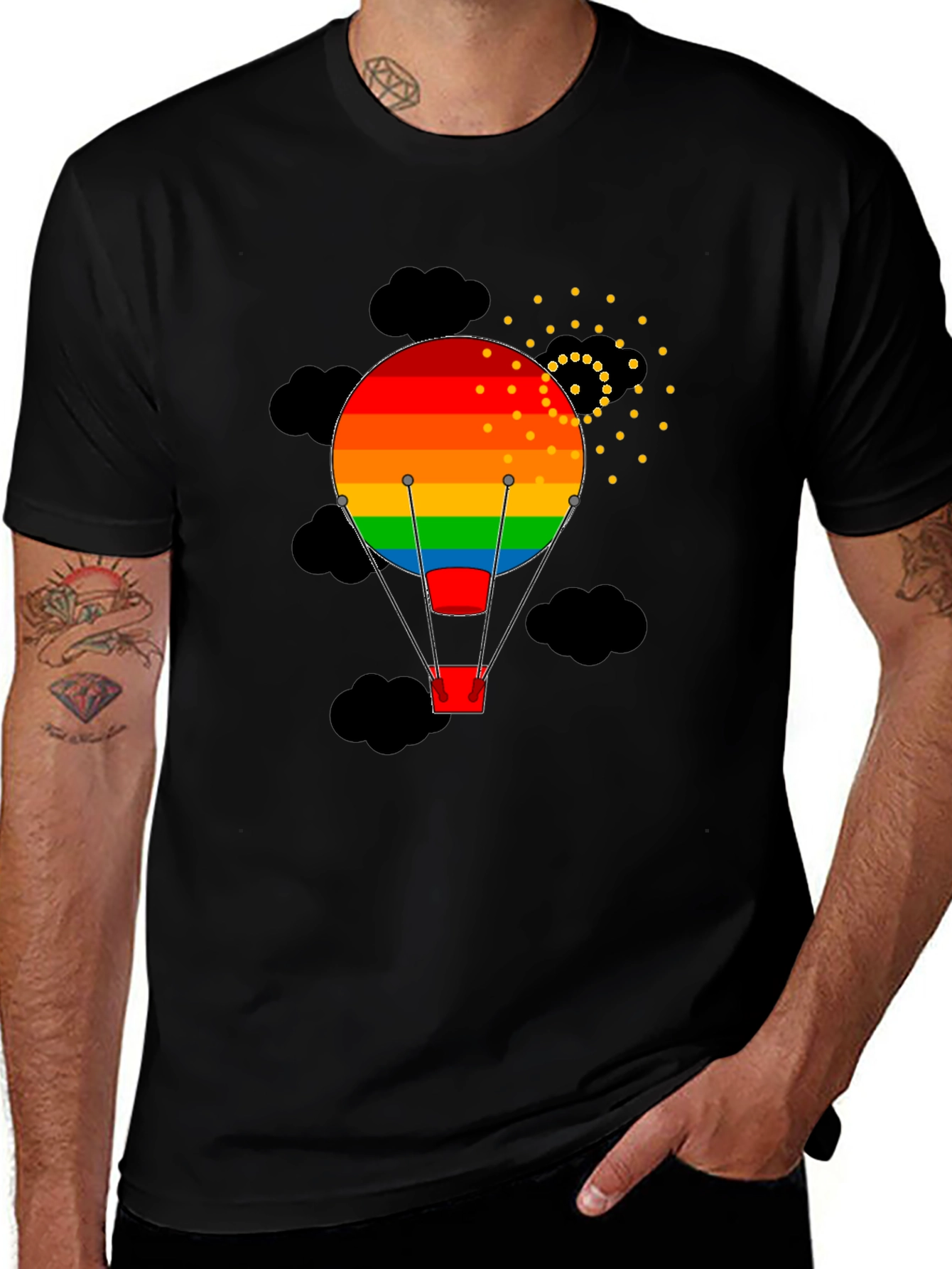 Variant 29 of Rainbow Balloon Graphic T-Shirt