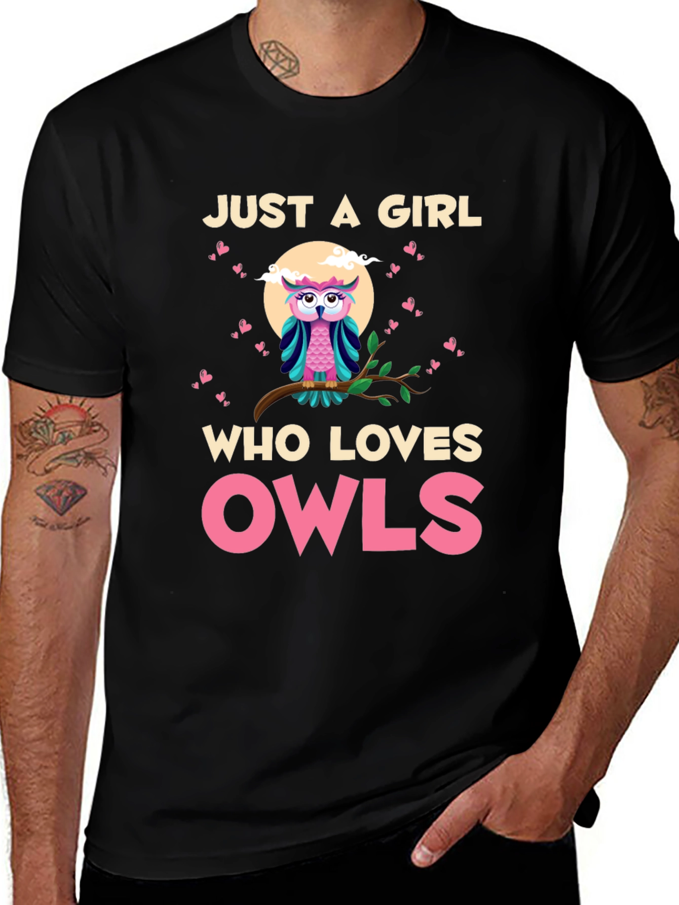 Variant 24 of Just a Girl Who Loves Owls T-Shirt