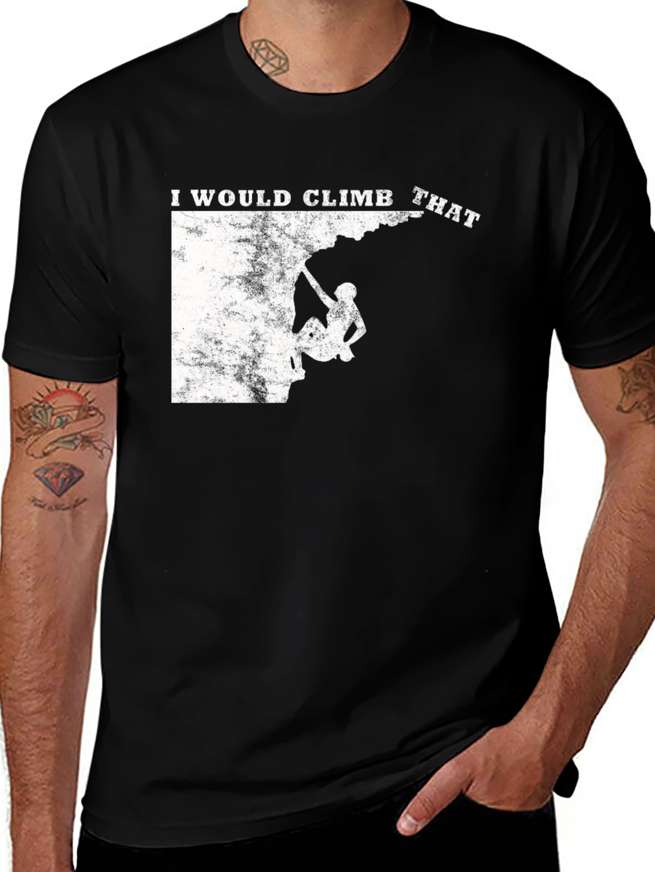 Variant 25 of I Would Climb That T-Shirt Rock Climbing