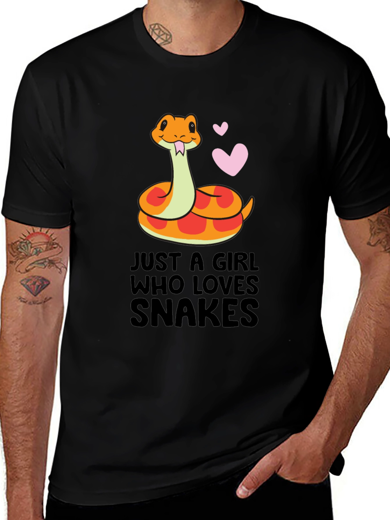 Variant 13 of Just A Girl Who Loves Snakes T-Shirt
