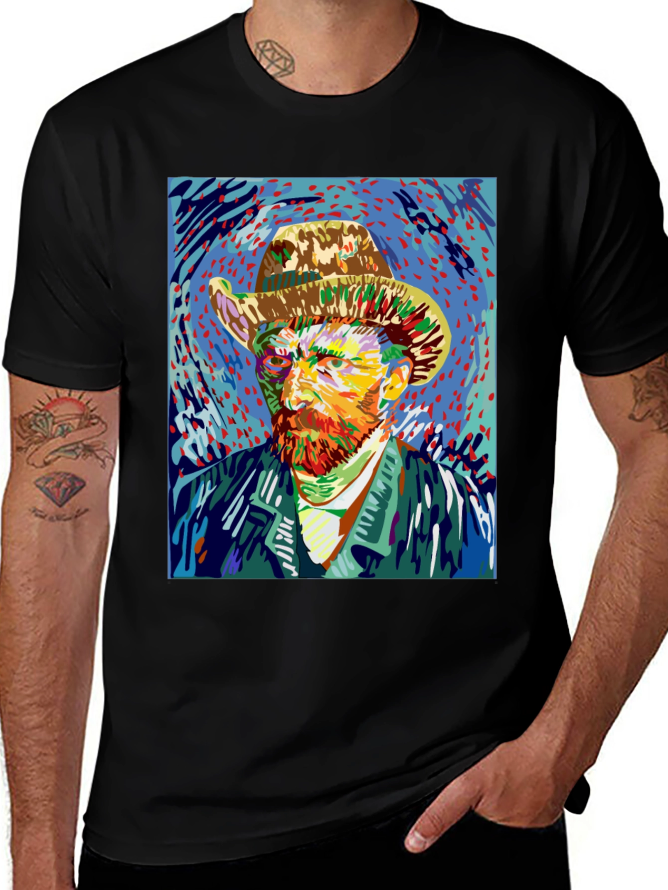 Variant 11 of Van Gogh Portrait Graphic Tee