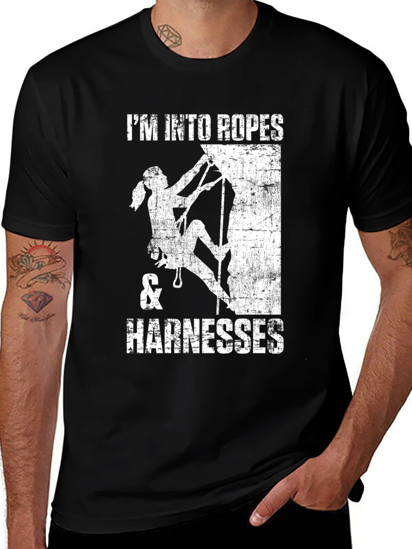 Variant 10 of I'm Into Ropes & Harnesses Climbing T-Shirt