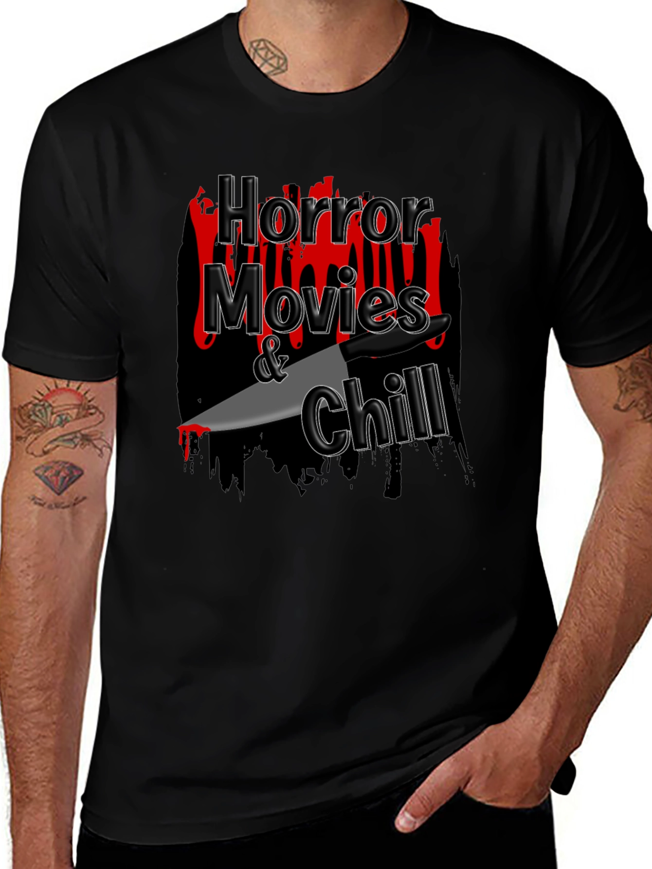 Variant 14 of Horror Movies & Chill Graphic T-Shirt