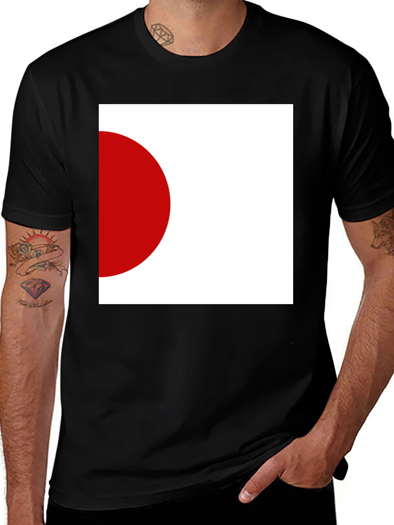 Variant 11 of Abstract Circle Tee - Modern Graphic Design Shirt