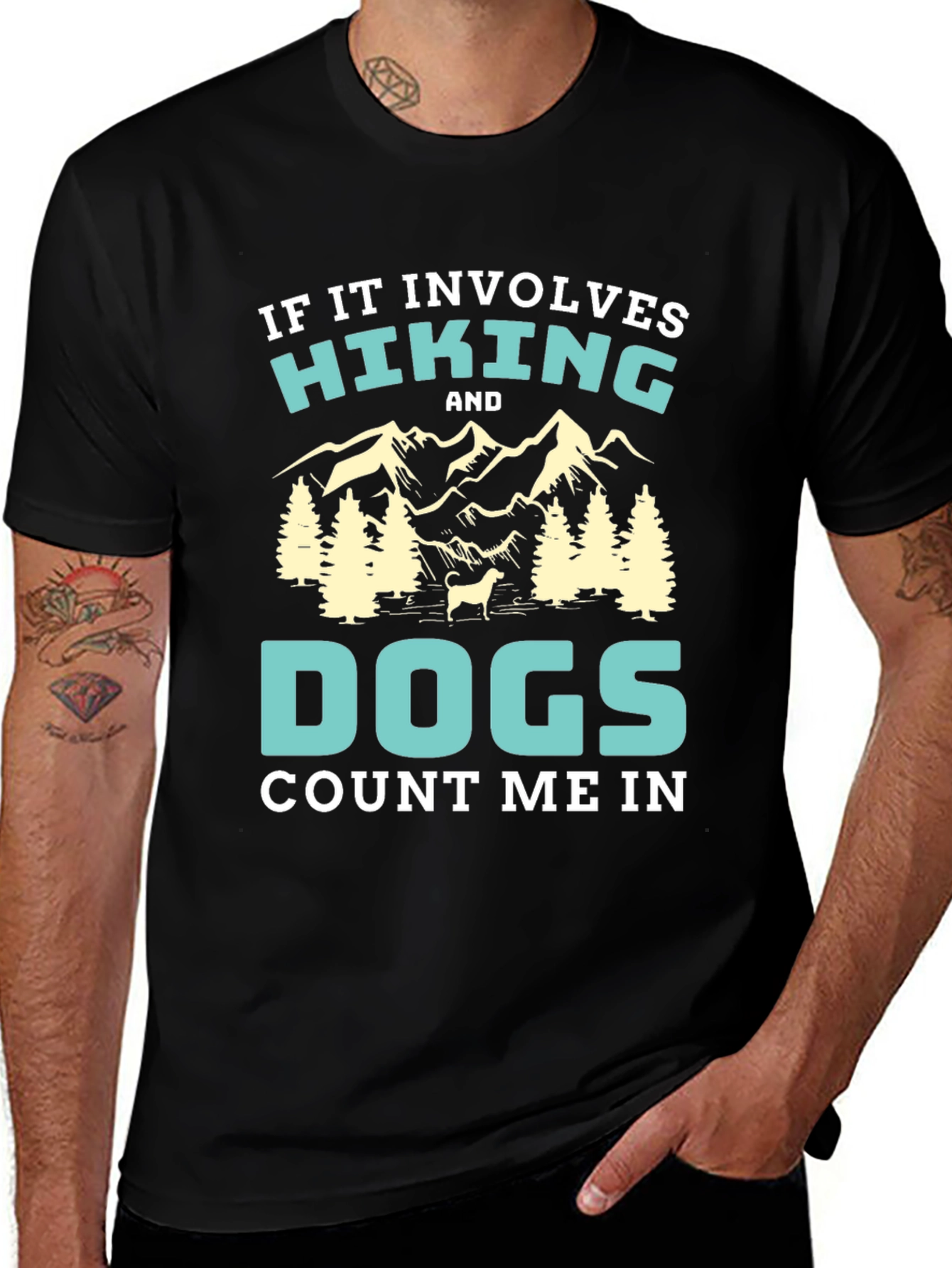 Variant 25 of Hiking and Dogs T-Shirt