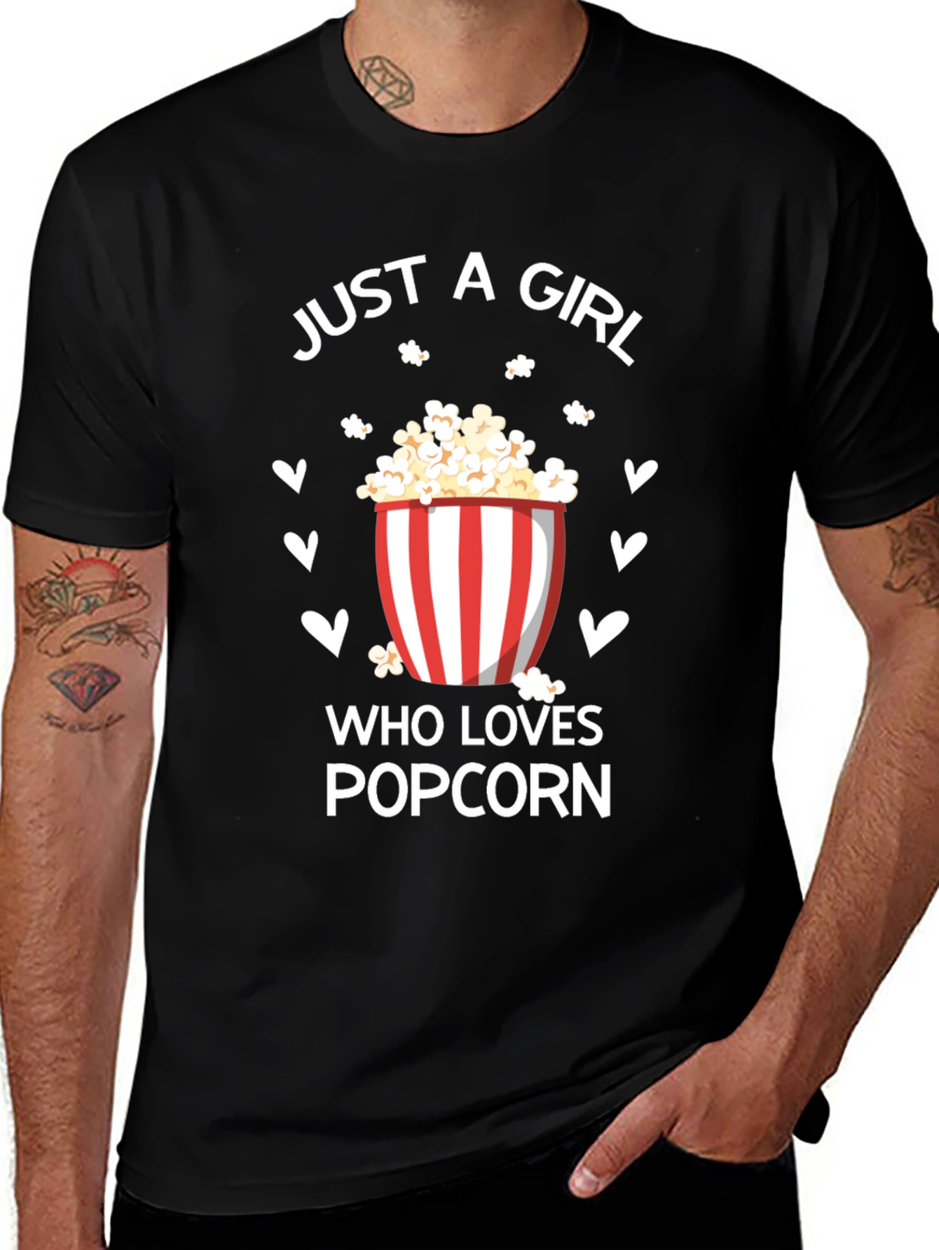 Variant 25 of Just A Girl Who Loves Popcorn T-Shirt
