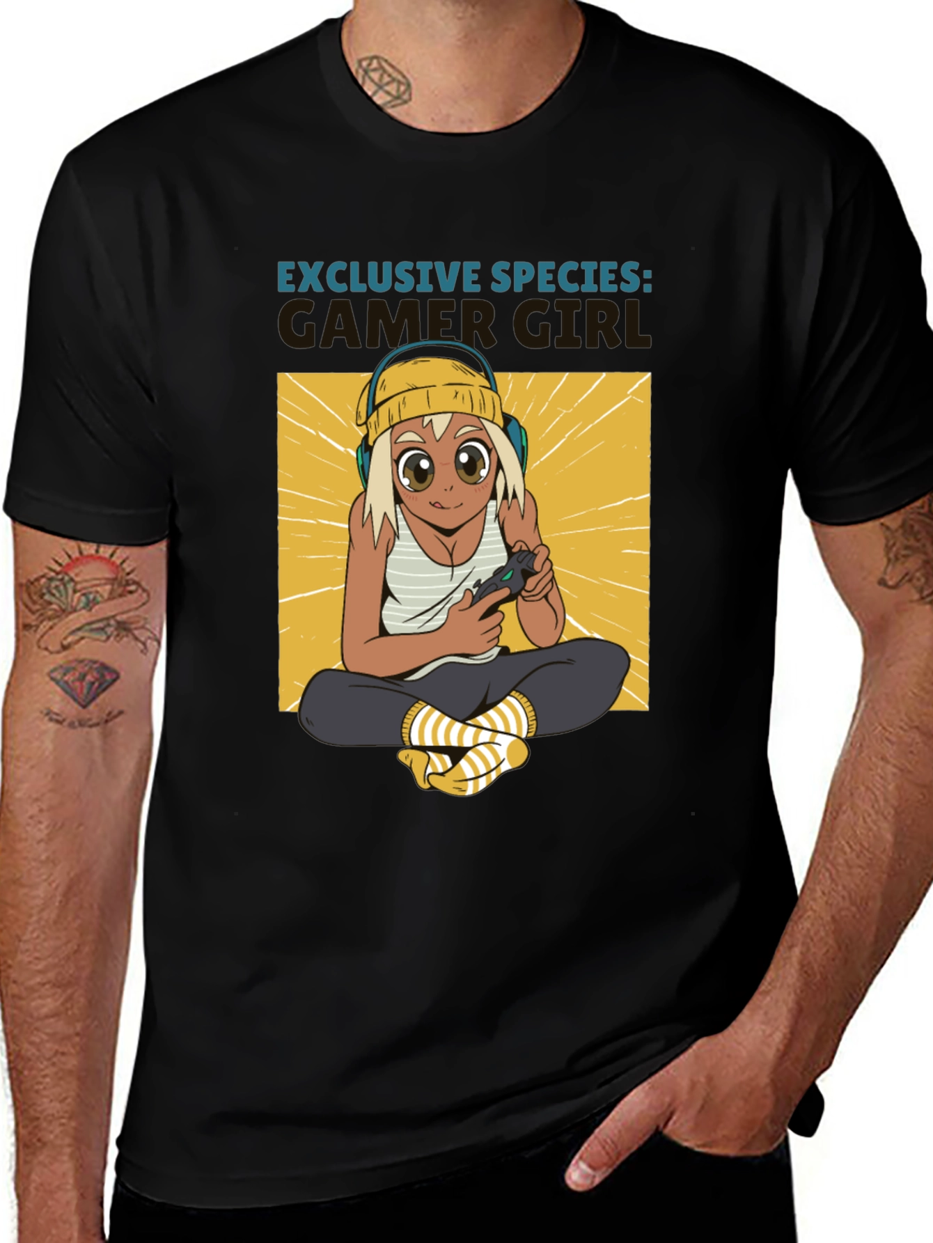 Gamer Girl Exclusive Species Black T-Shirt