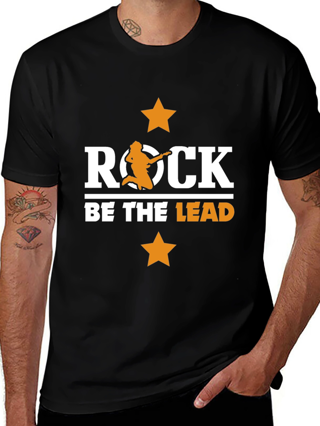 Variant 28 of Rock The Lead Graphic T-Shirt - Rock Music Tee