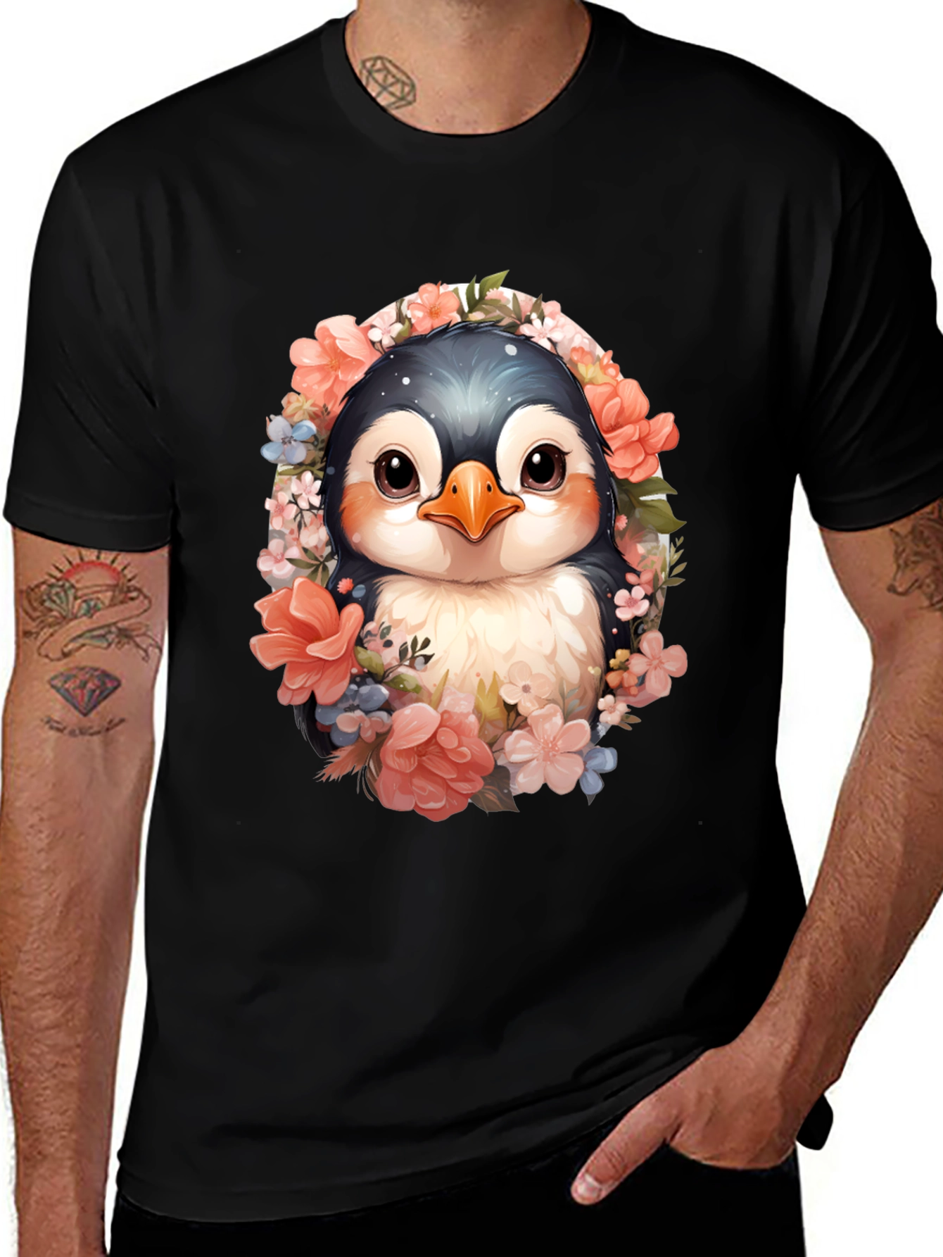 Variant 3 of Penguin Floral Graphic Tee