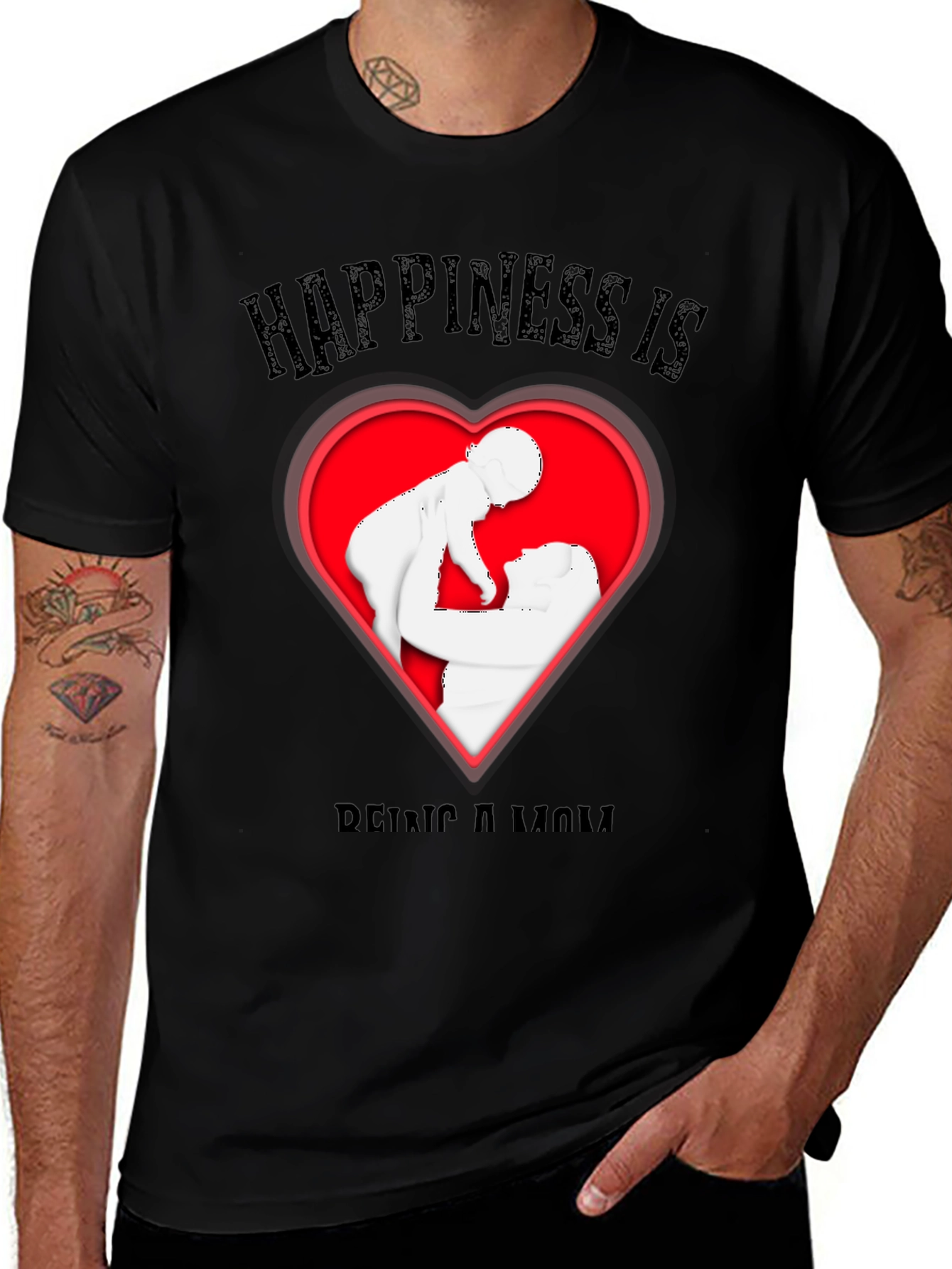 Variant 5 of Happiness is Being a Mom T-Shirt