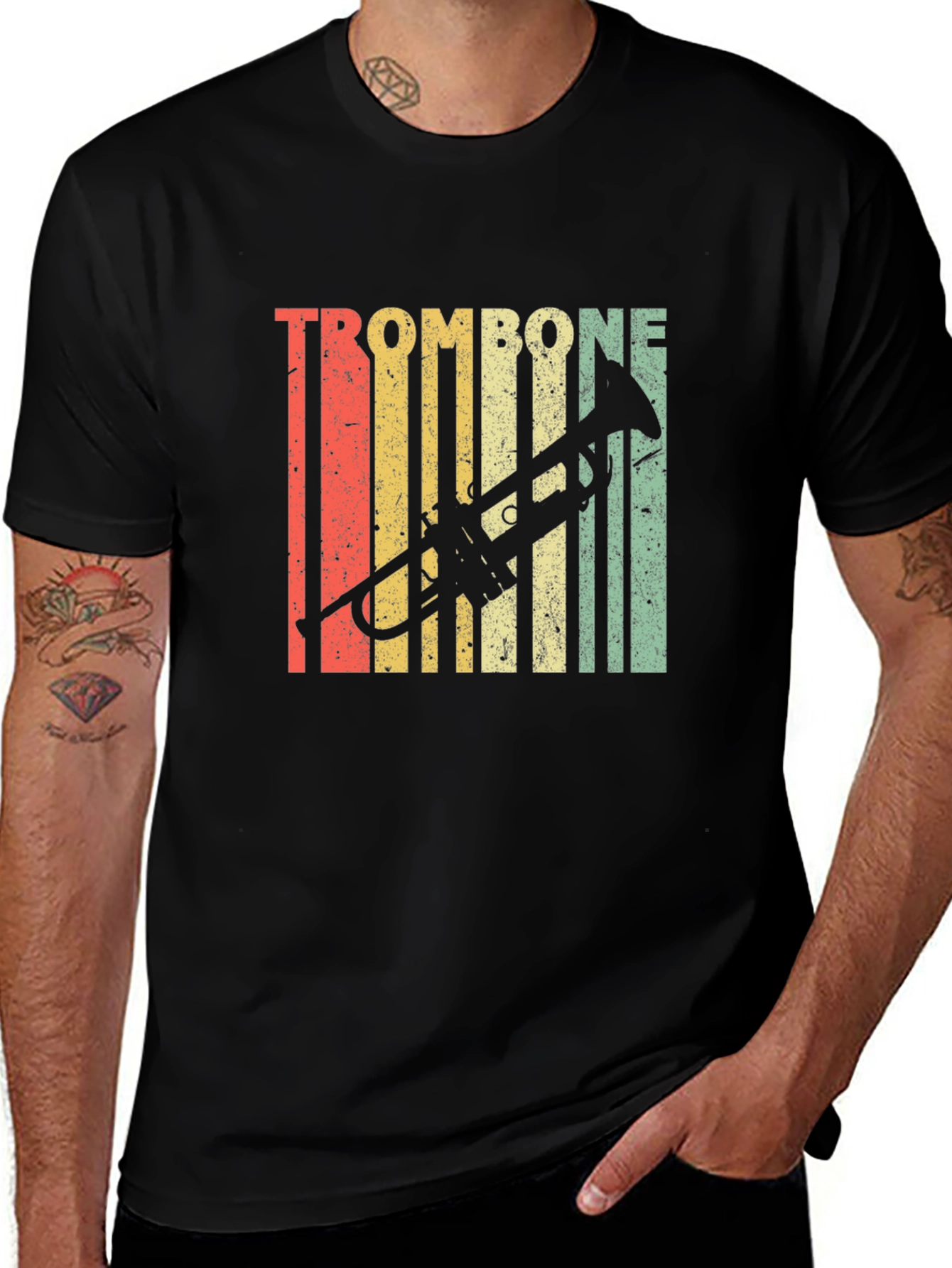 Variant 25 of Retro Trombone Music T-Shirt