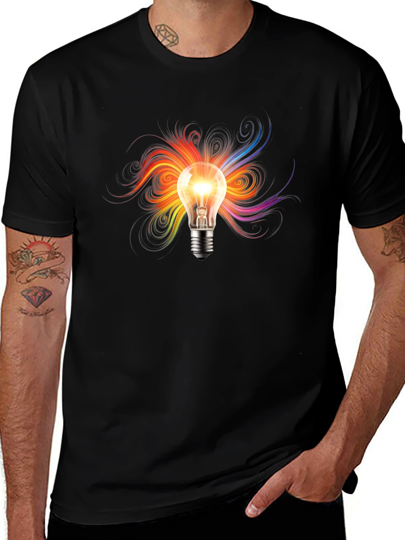Variant 21 of Creative Light Bulb Graphic T-Shirt