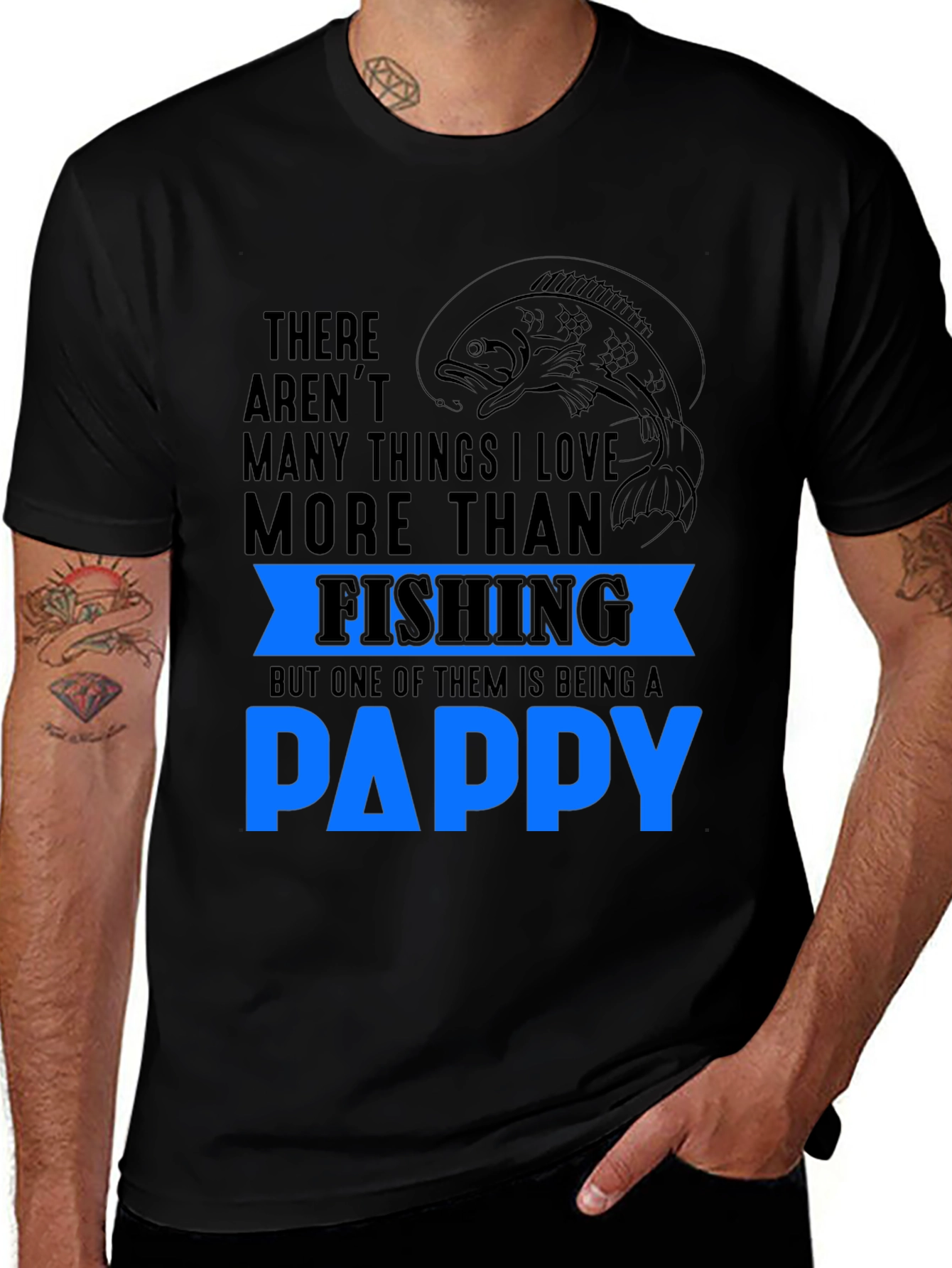 Variant 7 of Fishing Pappy T-Shirt: Best Dad Ever!