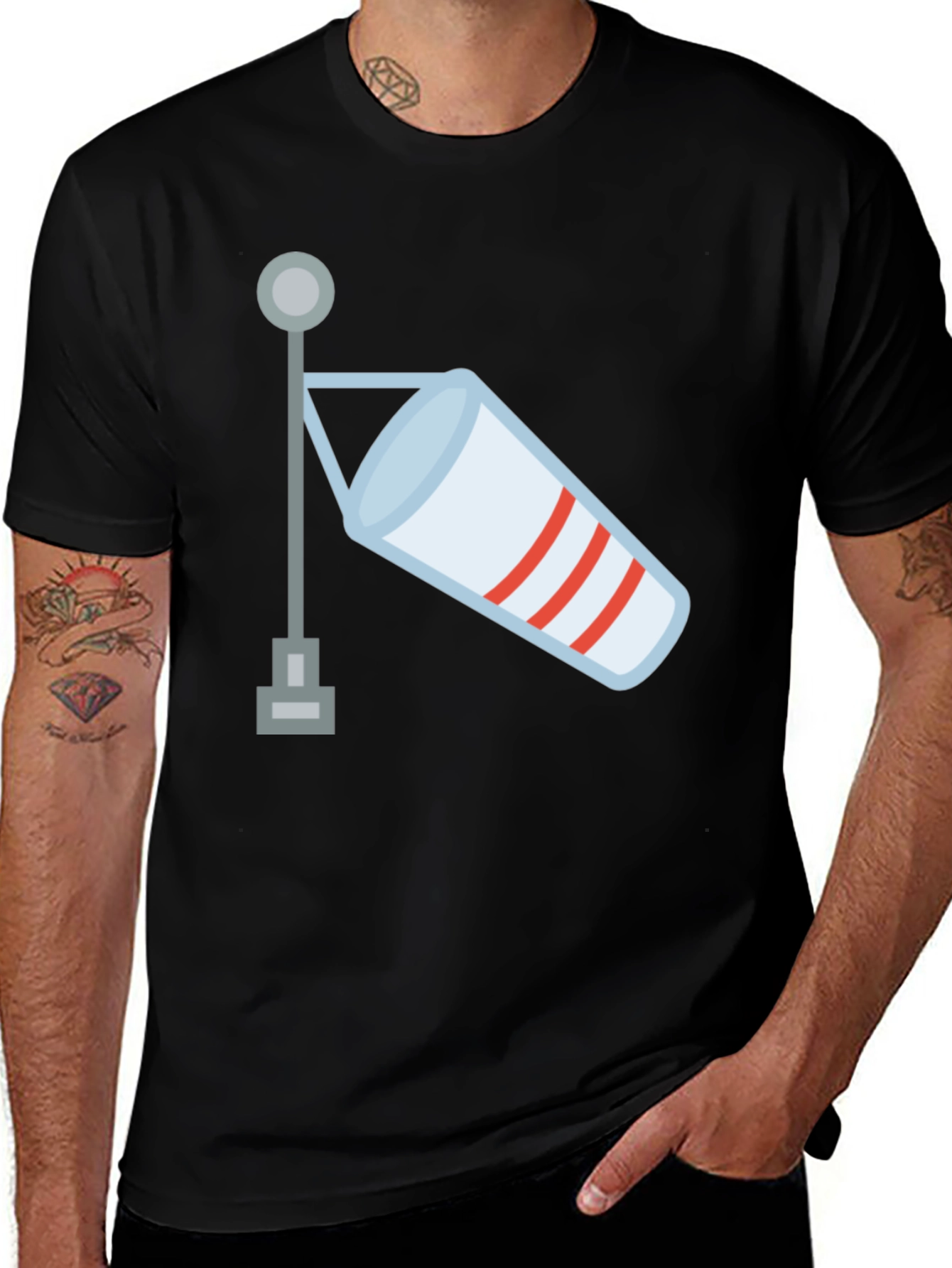 Variant 22 of Windsock Graphic Tee - Aviation Weather Shirt
