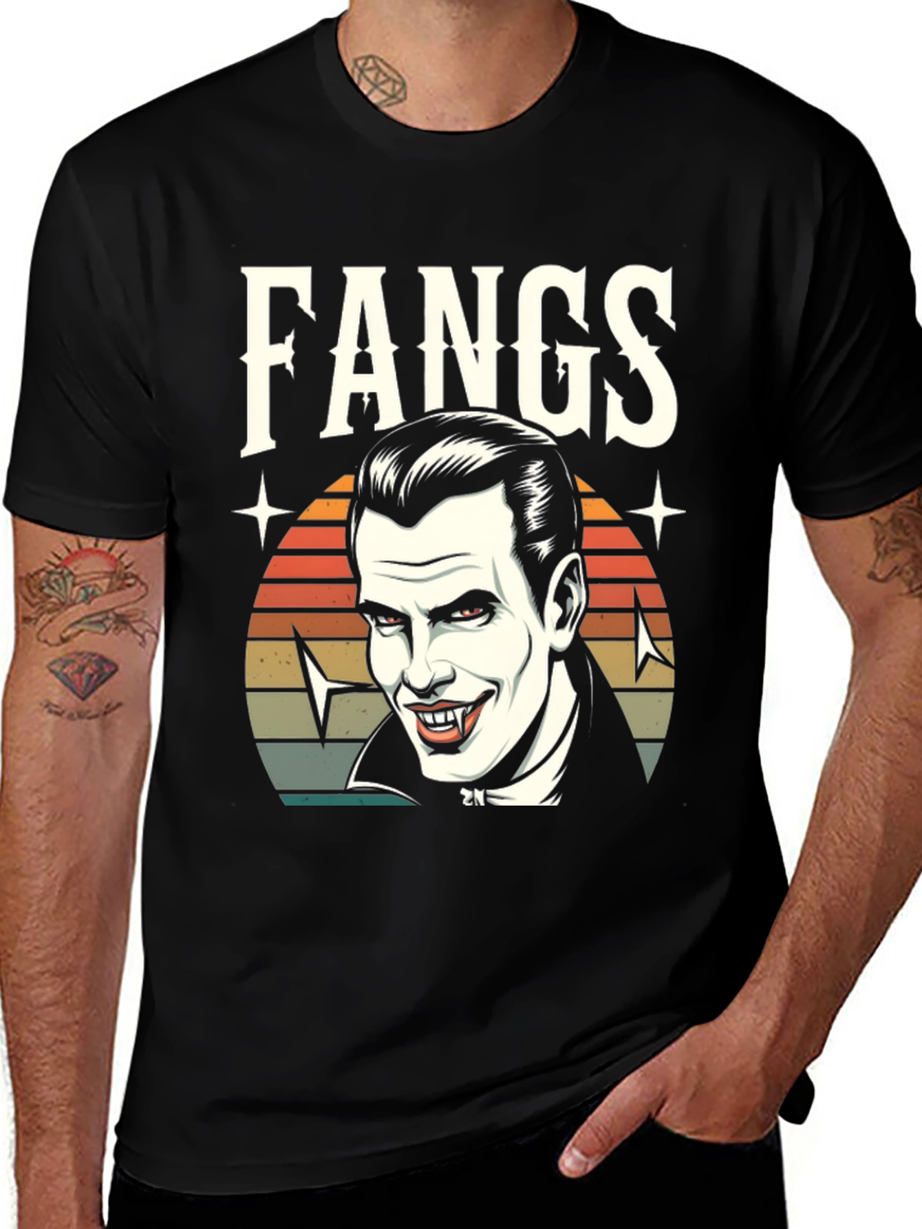 Variant 22 of Fangs Vampire Graphic Tee