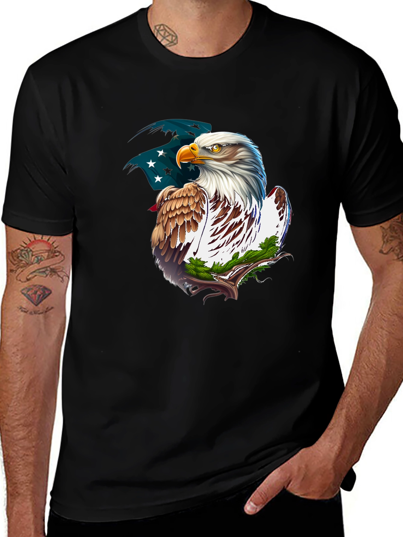 Variant 17 of American Eagle Graphic T-Shirt Patriotic Tee