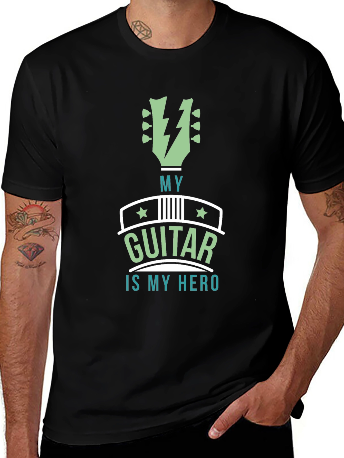 Variant 23 of My Guitar is My Hero Graphic T-Shirt
