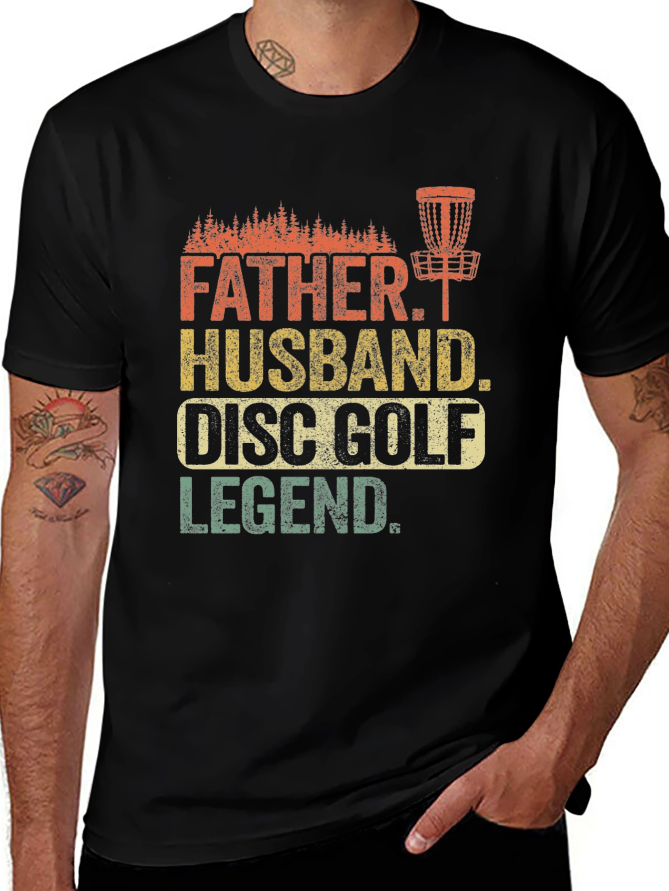 Variant 19 of Father Husband Disc Golf Legend T-Shirt