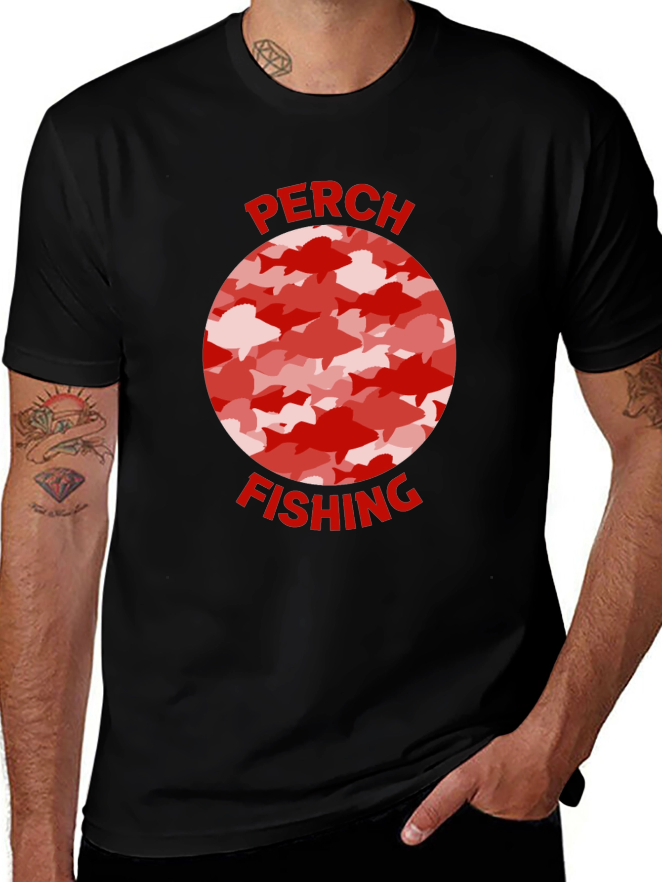 Perch Fishing Graphic Tee