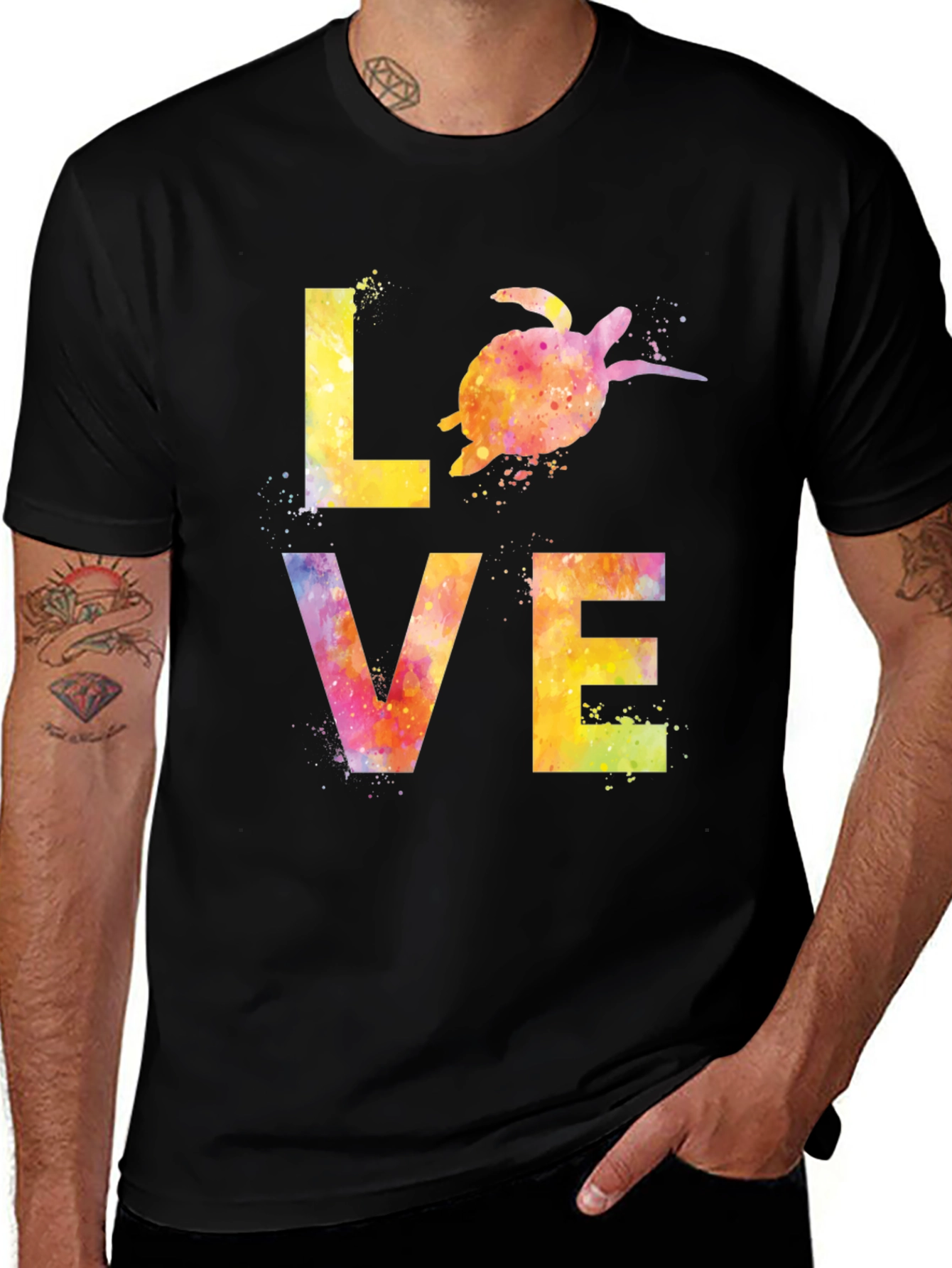 Variant 19 of Love Sea Turtle Graphic Tee