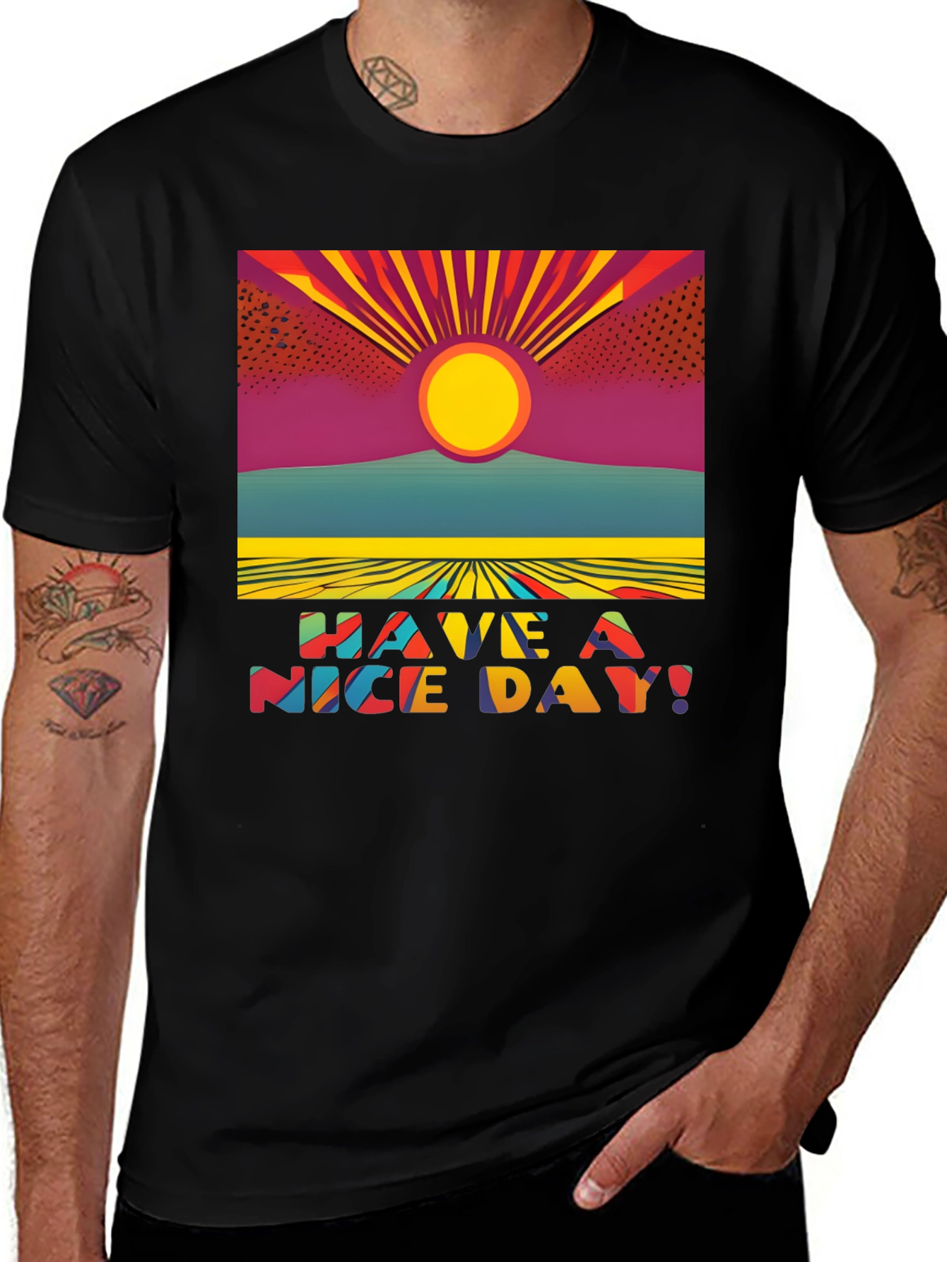 Variant 20 of Retro Graphic T-Shirt - Have A Nice Day
