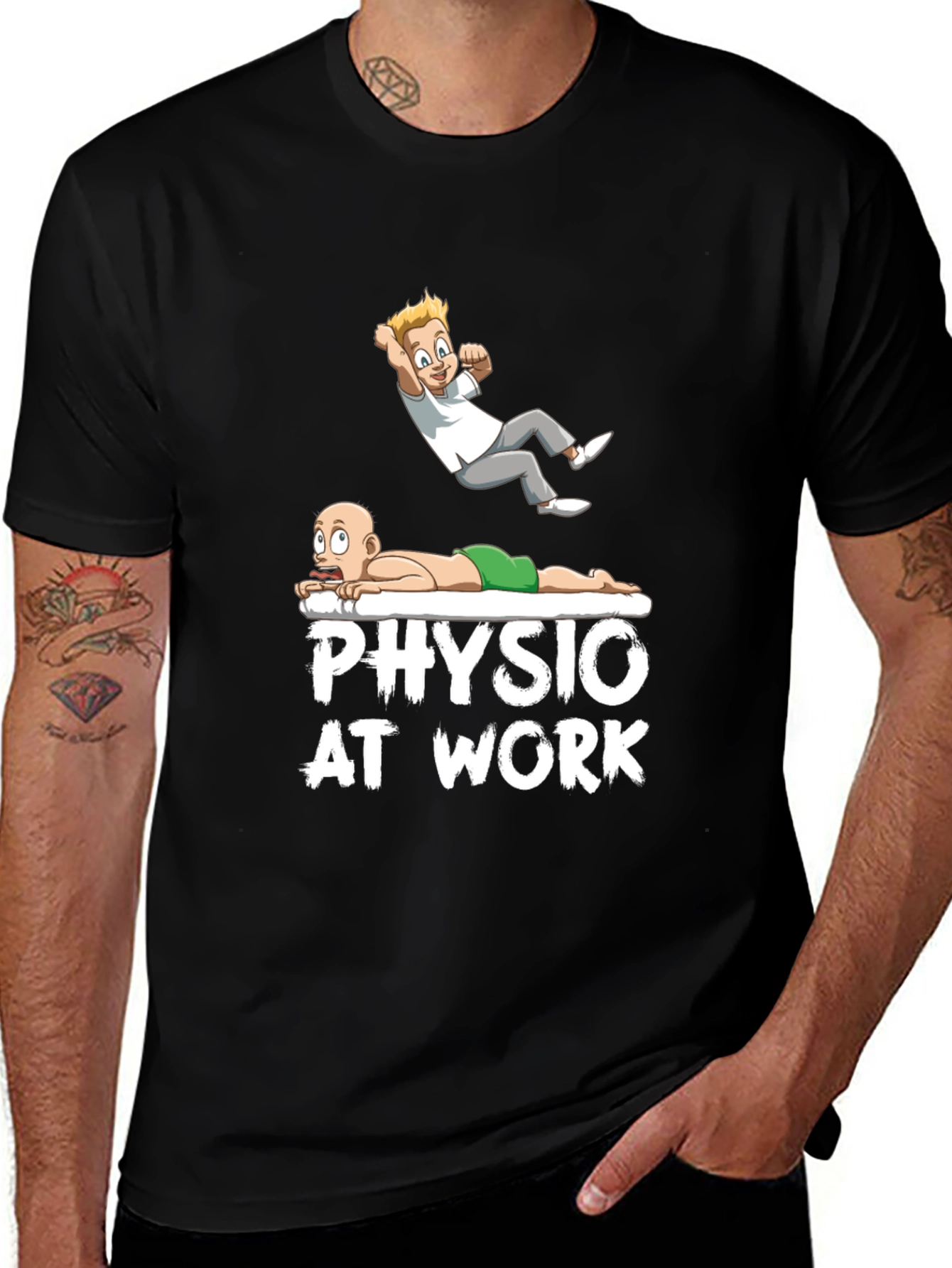 Variant 12 of Physio At Work Funny Graphic Tee
