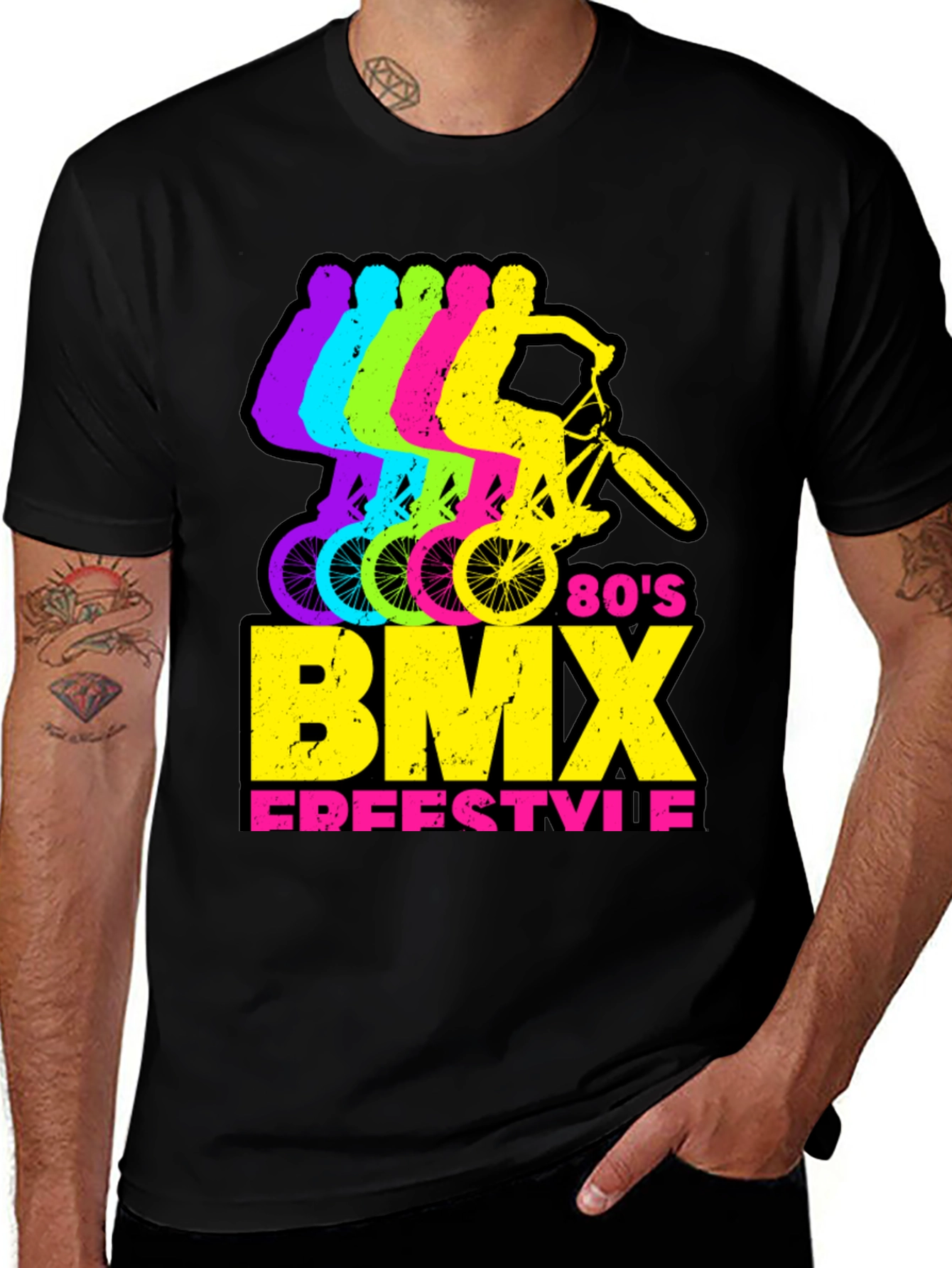 Retro 80s BMX Freestyle Graphic Tee