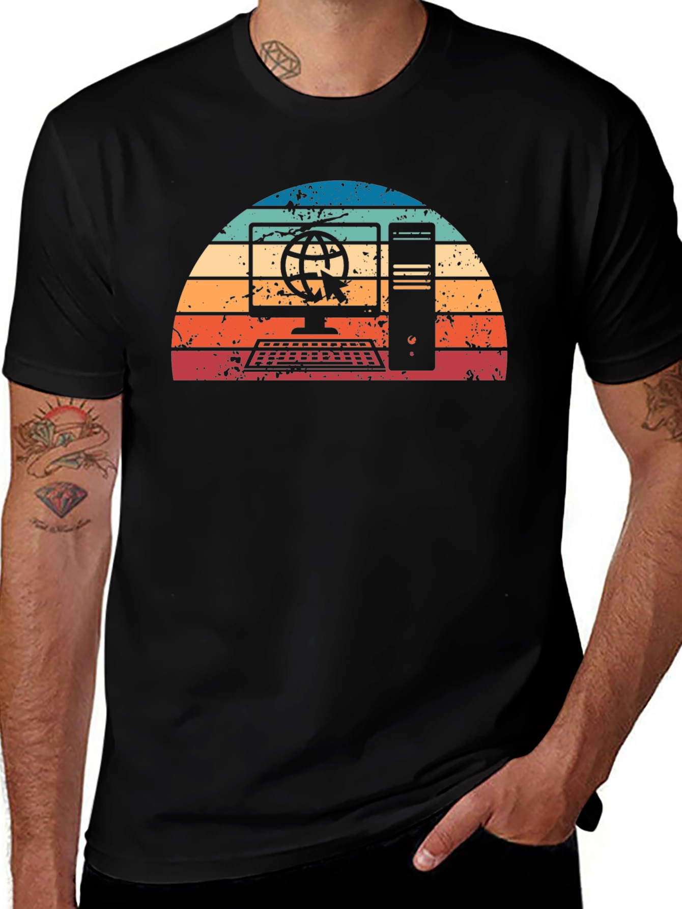 Variant 5 of Retro Computer Graphic Tee