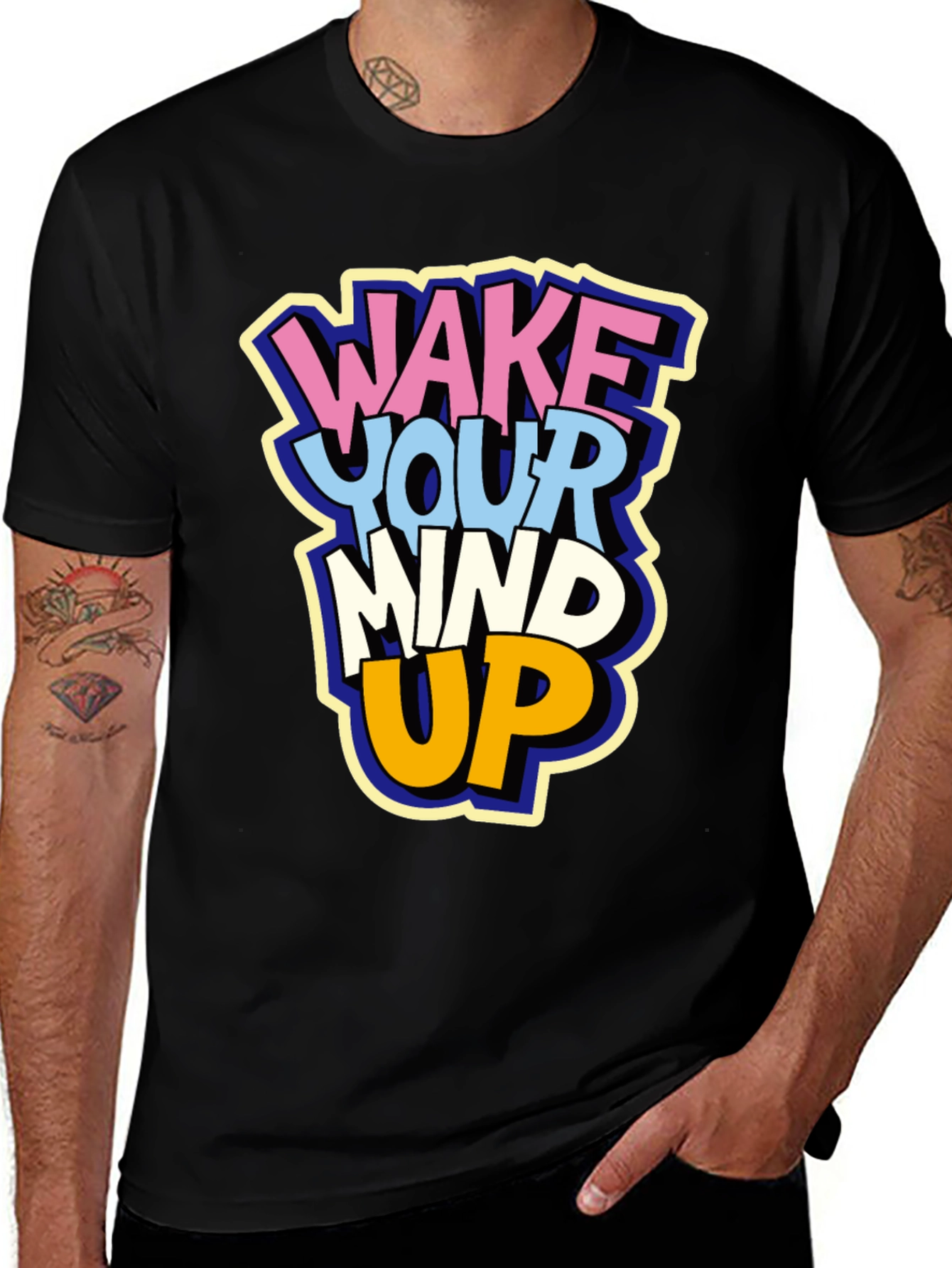 Variant 4 of Wake Your Mind Up Graphic T-Shirt