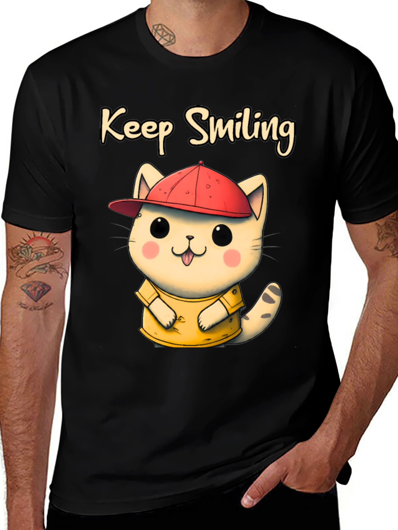 Keep Smiling Cat T-Shirt