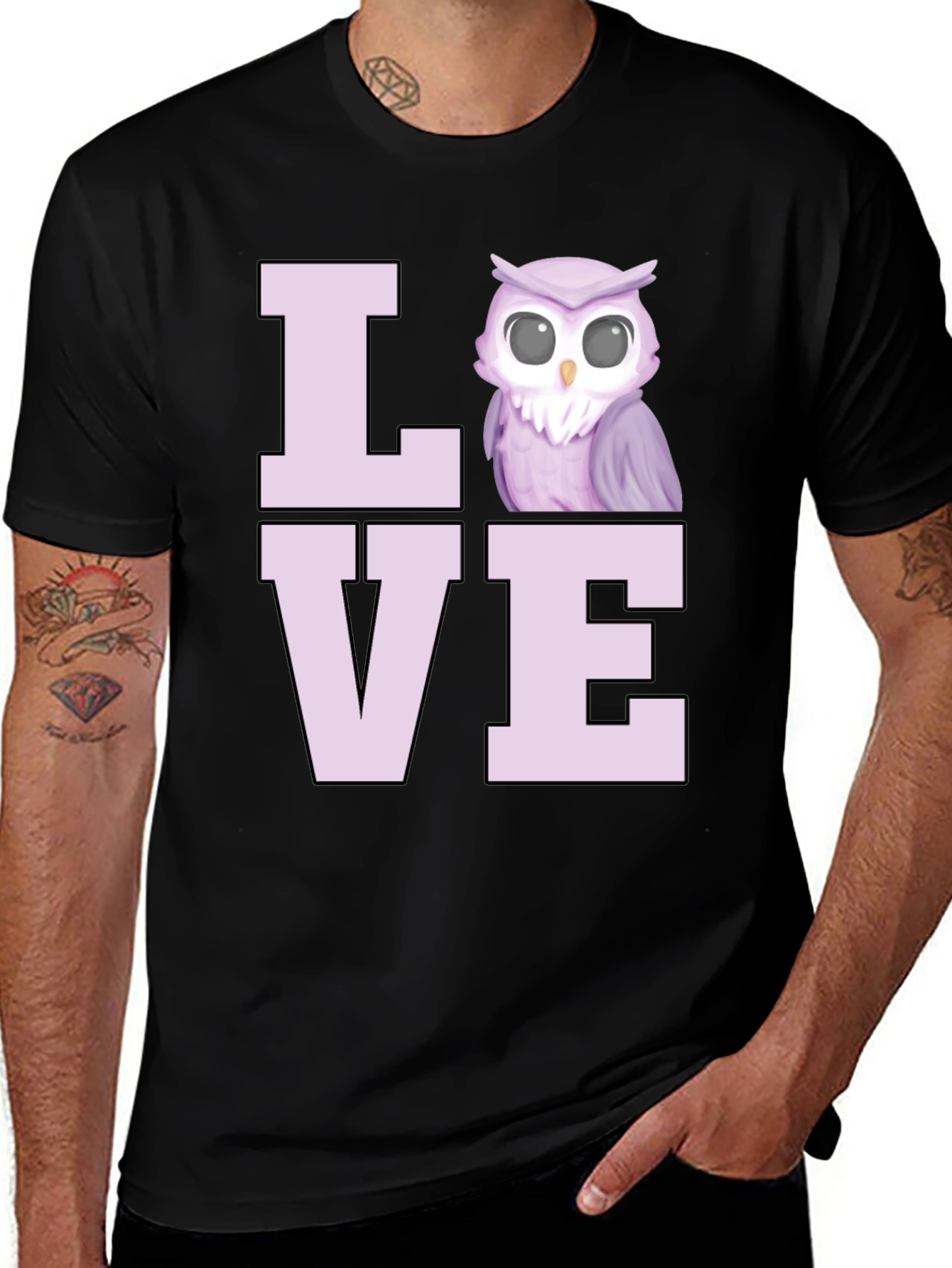 Variant 24 of Owl Love T-Shirt - Cute Bird Lover Tee