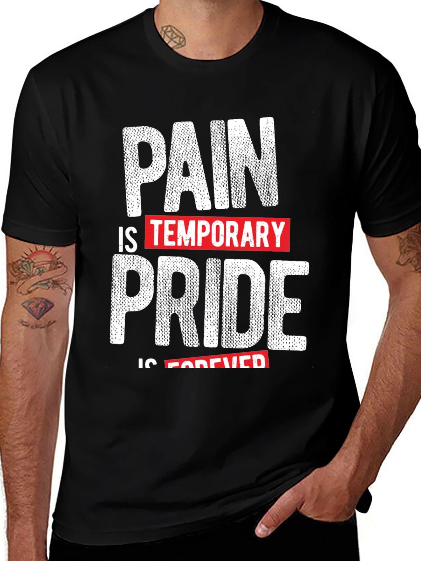 Variant 2 of Pain is Temporary Pride is Forever Graphic Tee