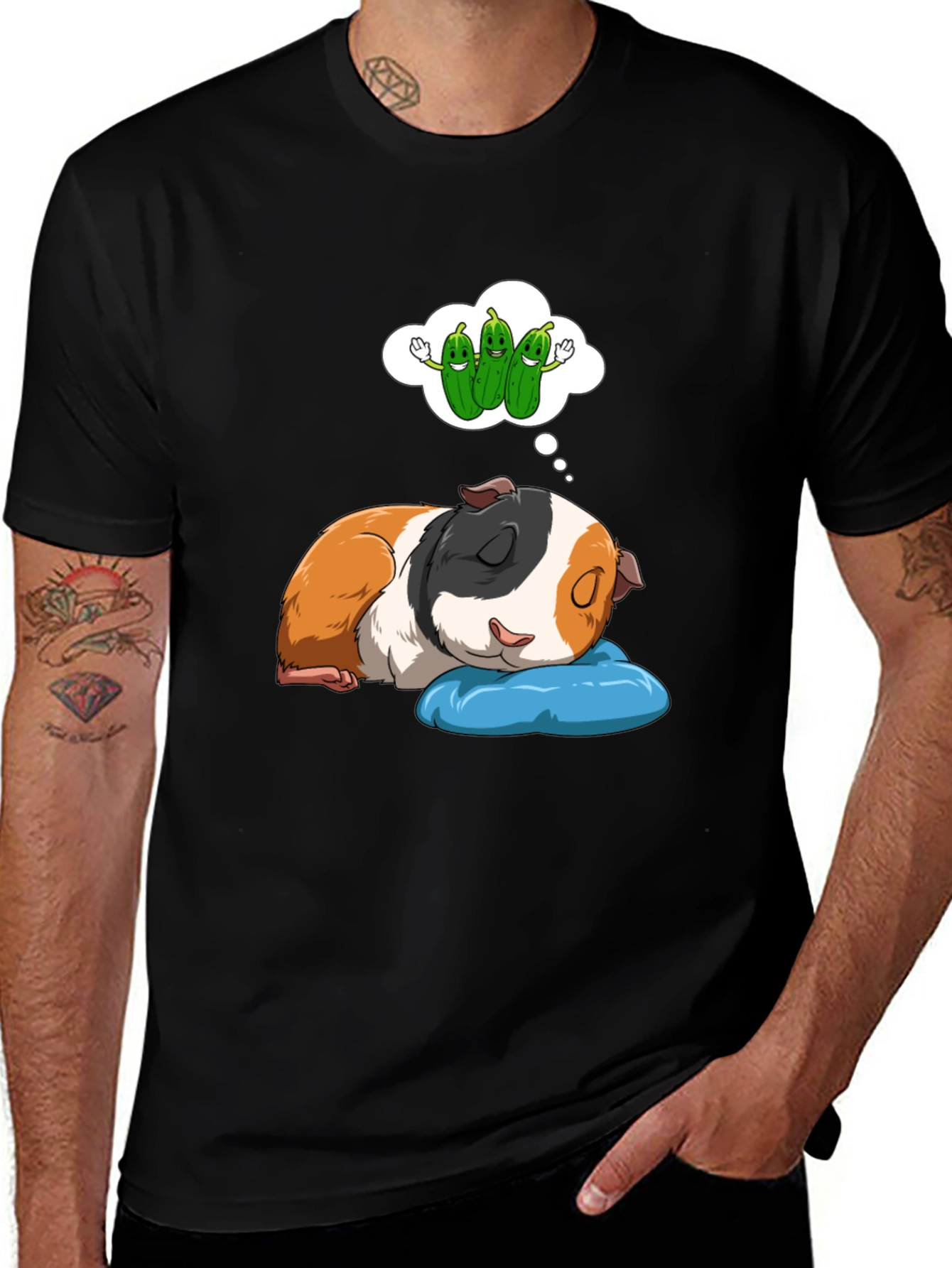 Variant 10 of Dreaming Guinea Pig T-Shirt - Cute Pet Lover Tee