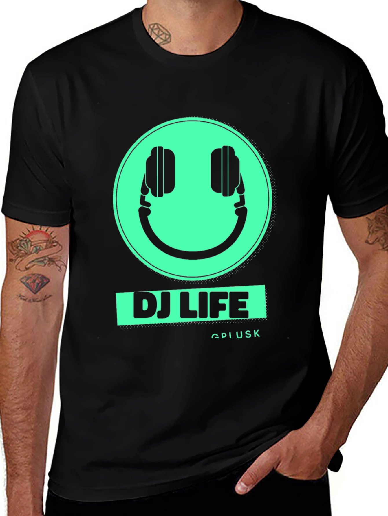 DJ Life Graphic Tee - Black T-Shirt
