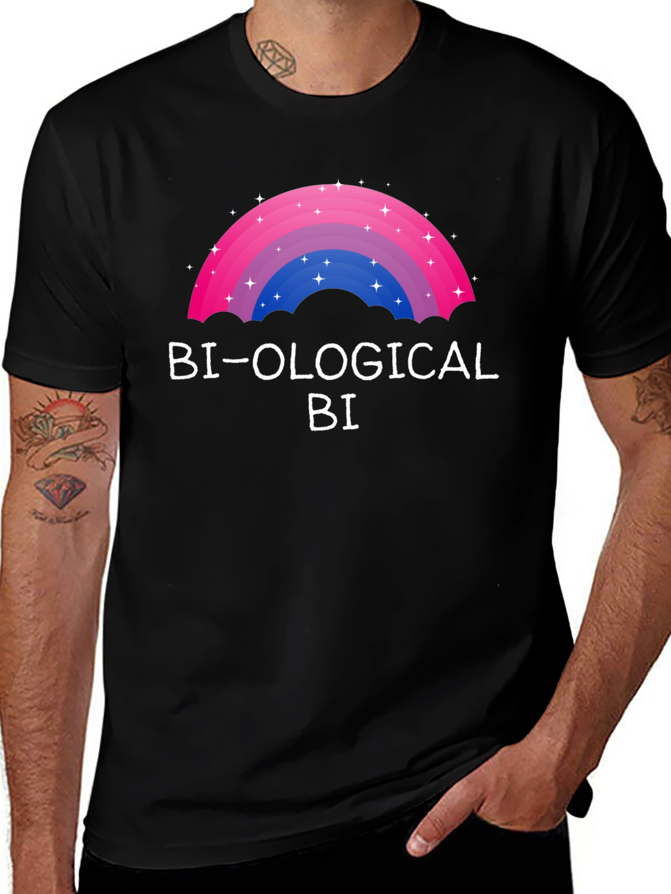 Bi-Ological Bi T-Shirt - LGBTQ+ Pride