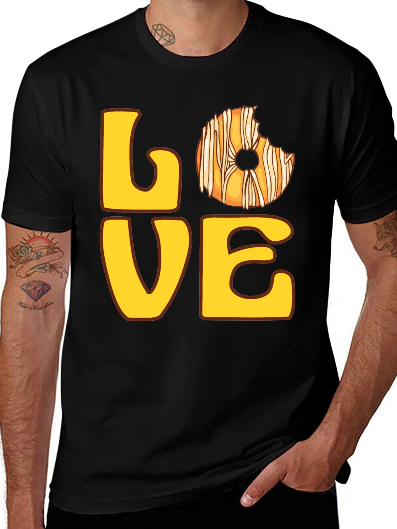 Love Donut T-Shirt - Casual Graphic Tee