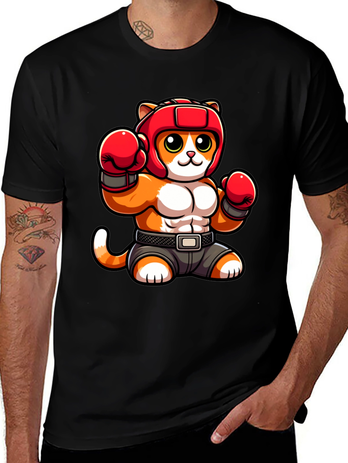 Variant 9 of Boxing Cat Graphic Tee