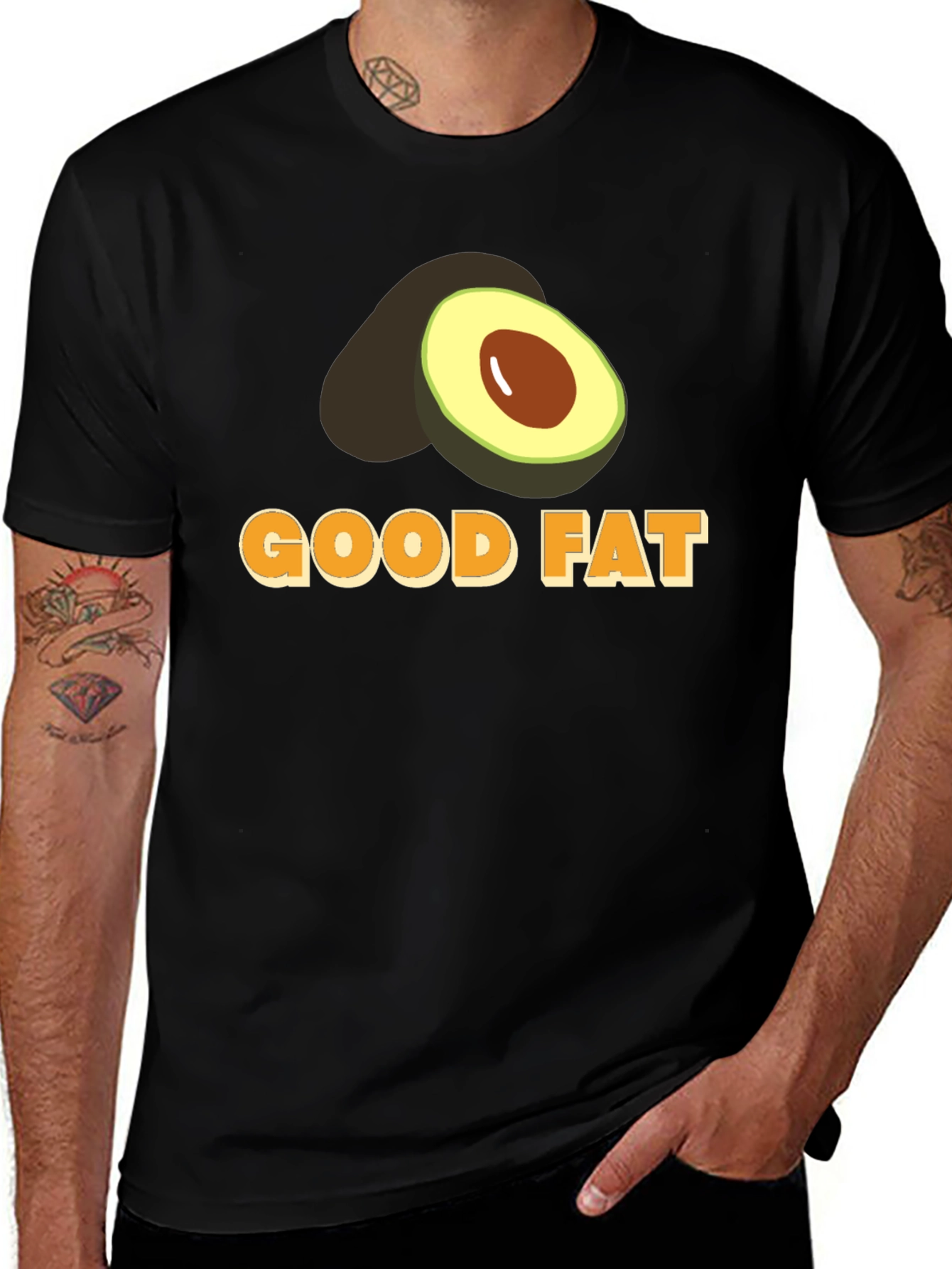 Variant 16 of Good Fat Avocado Graphic T-Shirt