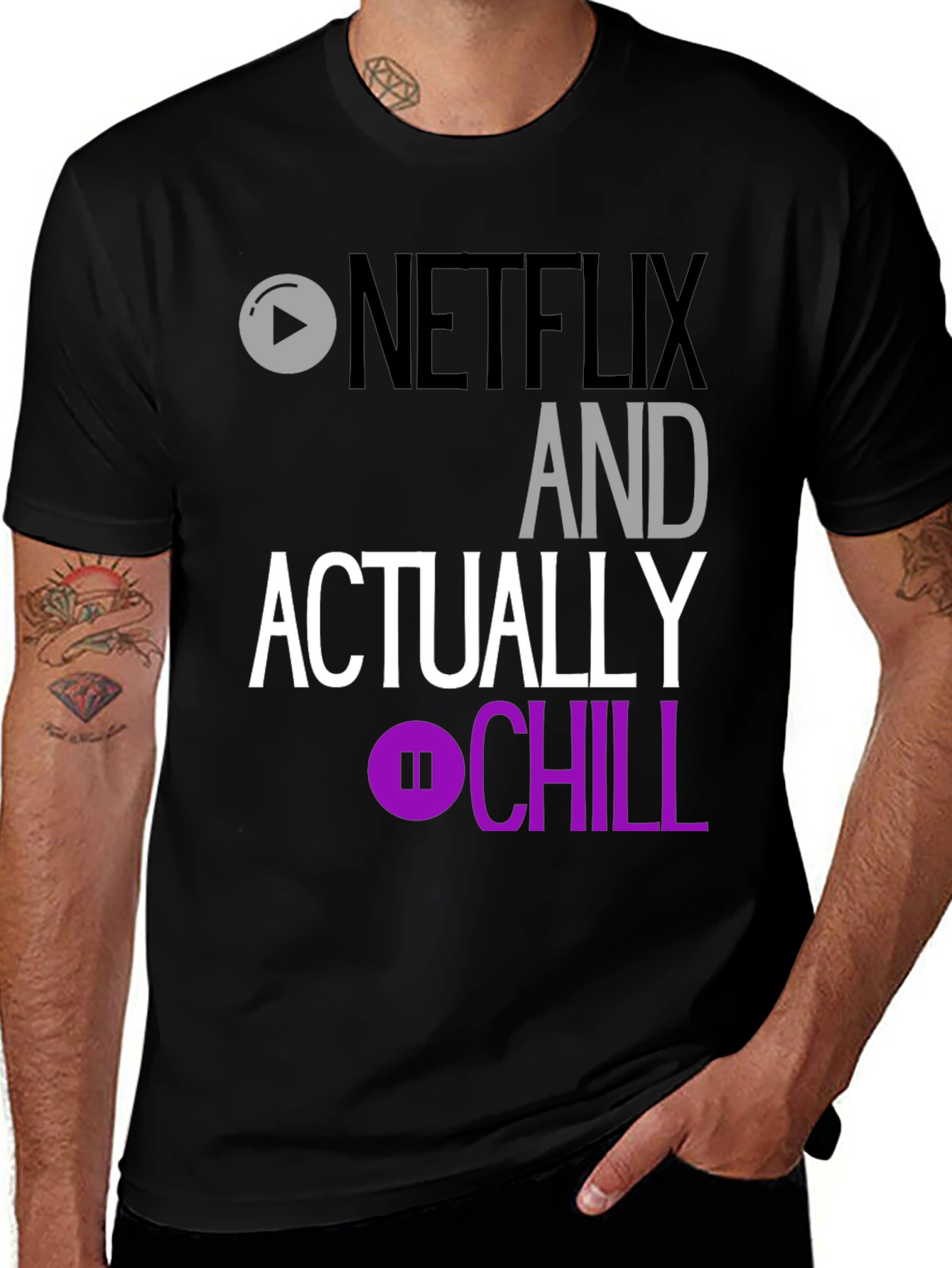 Netflix and Actually Chill Graphic Tee