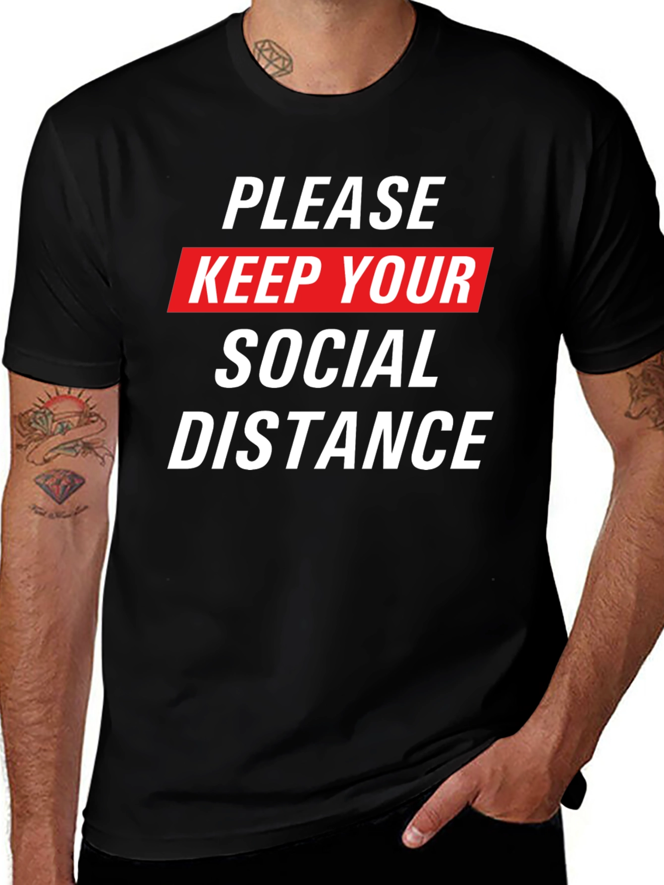 Variant 8 of Social Distance Graphic Tee