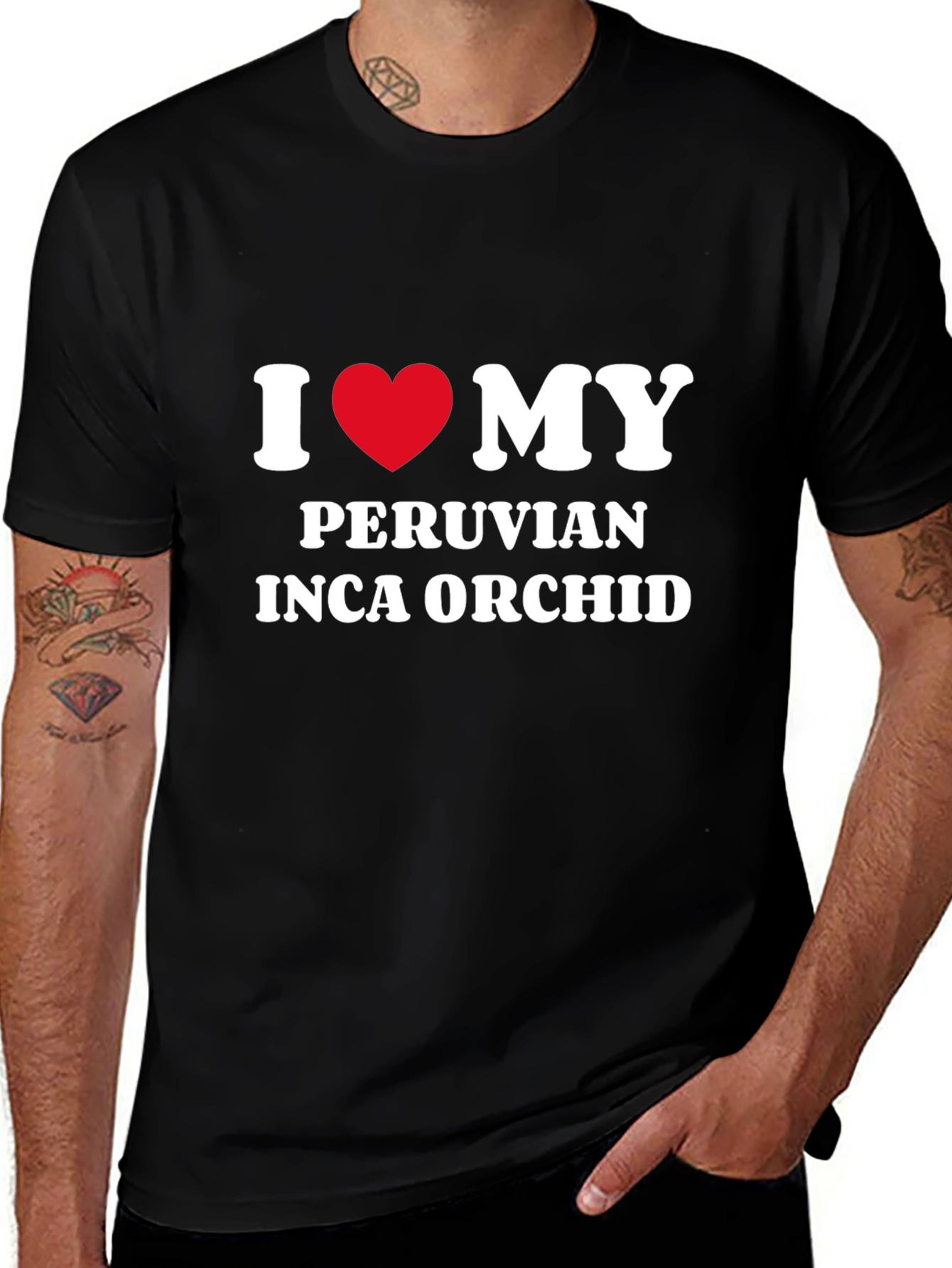 Variant 13 of I Heart My Peruvian Inca Orchid T-Shirt