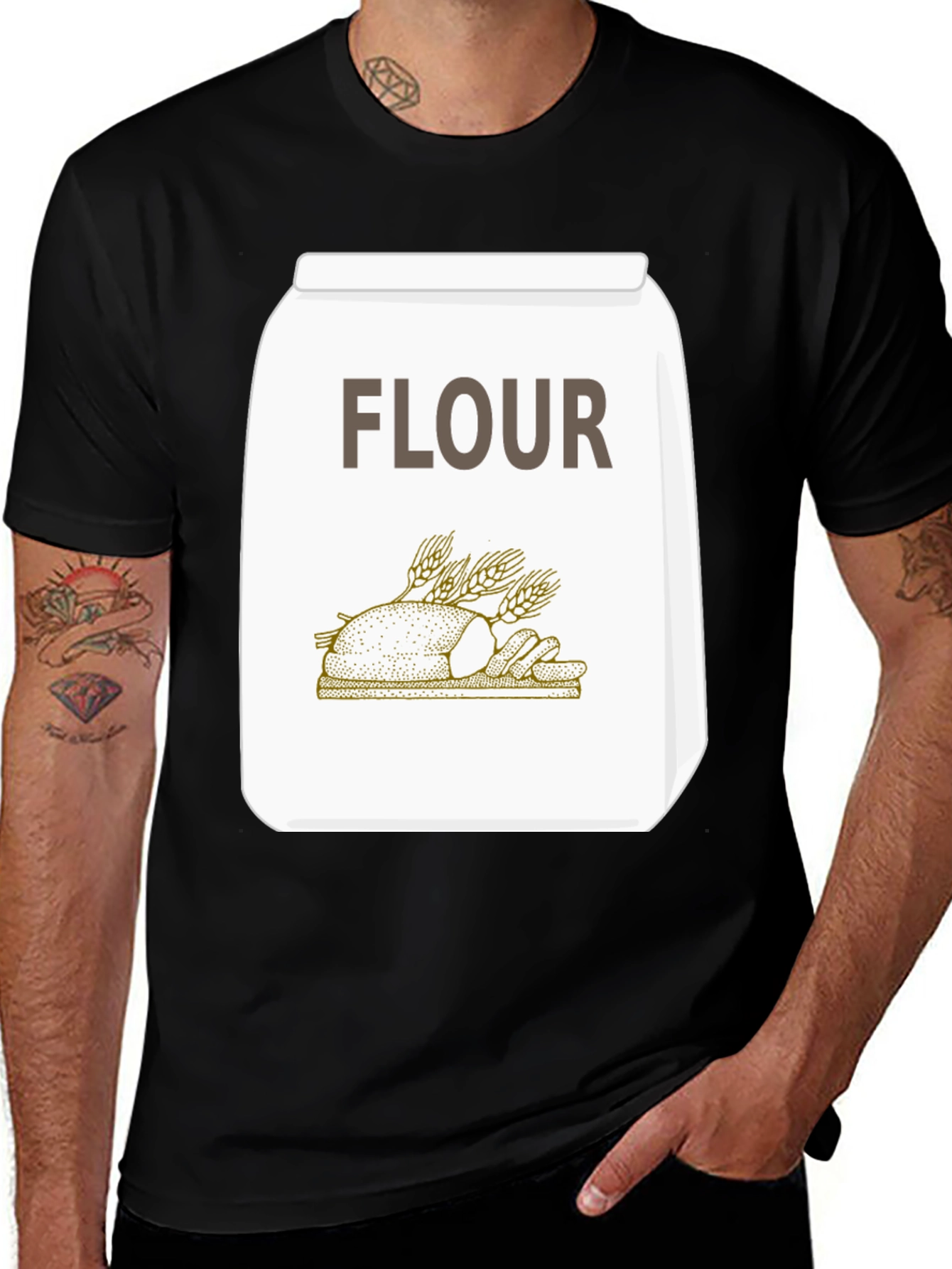 Variant 10 of Flour Sack Graphic T-Shirt - Baker's Delight