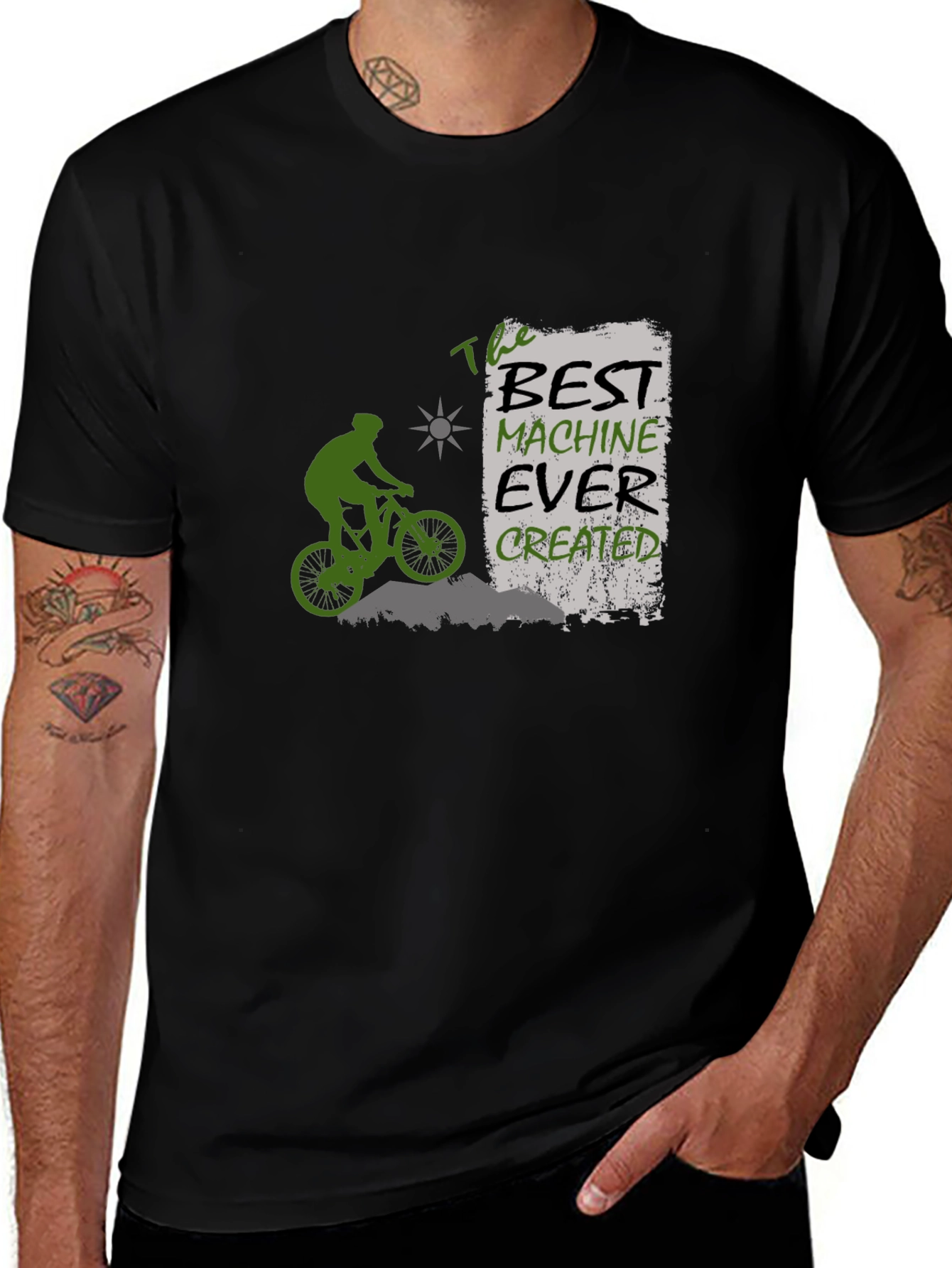 Variant 26 of Best Machine Ever Mountain Bike T-Shirt