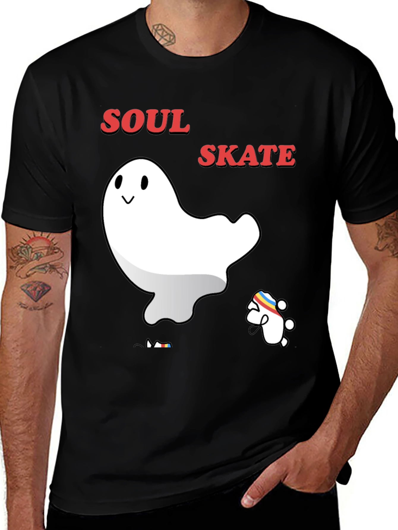 Soul Skate Ghost T-Shirt - Cool Graphic Tee